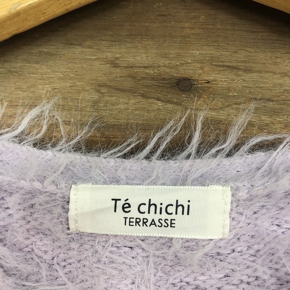 Vintage D Te’Chichi Light Purple fur shaggy Mohair Knitwear #c1083 Size M / US 6-8 / IT 42-44 - 8 Thumbnail