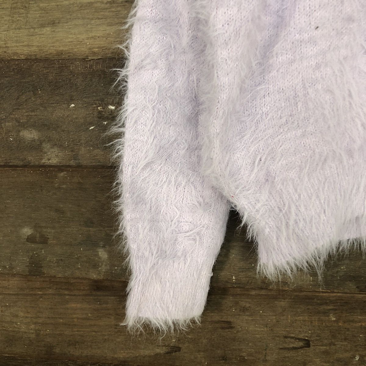 Vintage D Te’Chichi Light Purple fur shaggy Mohair Knitwear #c1083 Size M / US 6-8 / IT 42-44 - 6 Thumbnail