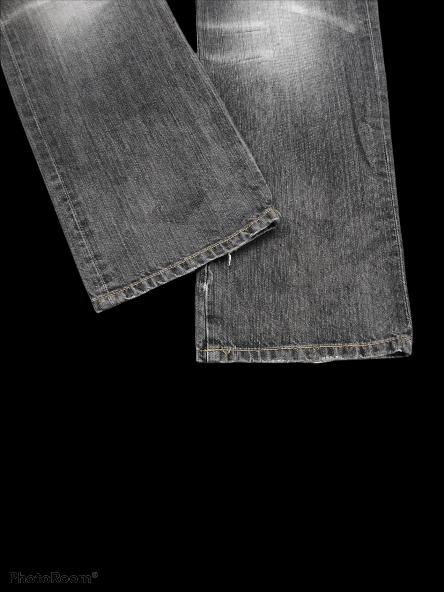 Other SUPER SICK⚡DISTRESSED FLASH DOUBLE WAIST UNBRAND DENIM PANTS Size US 31 - 6 Thumbnail