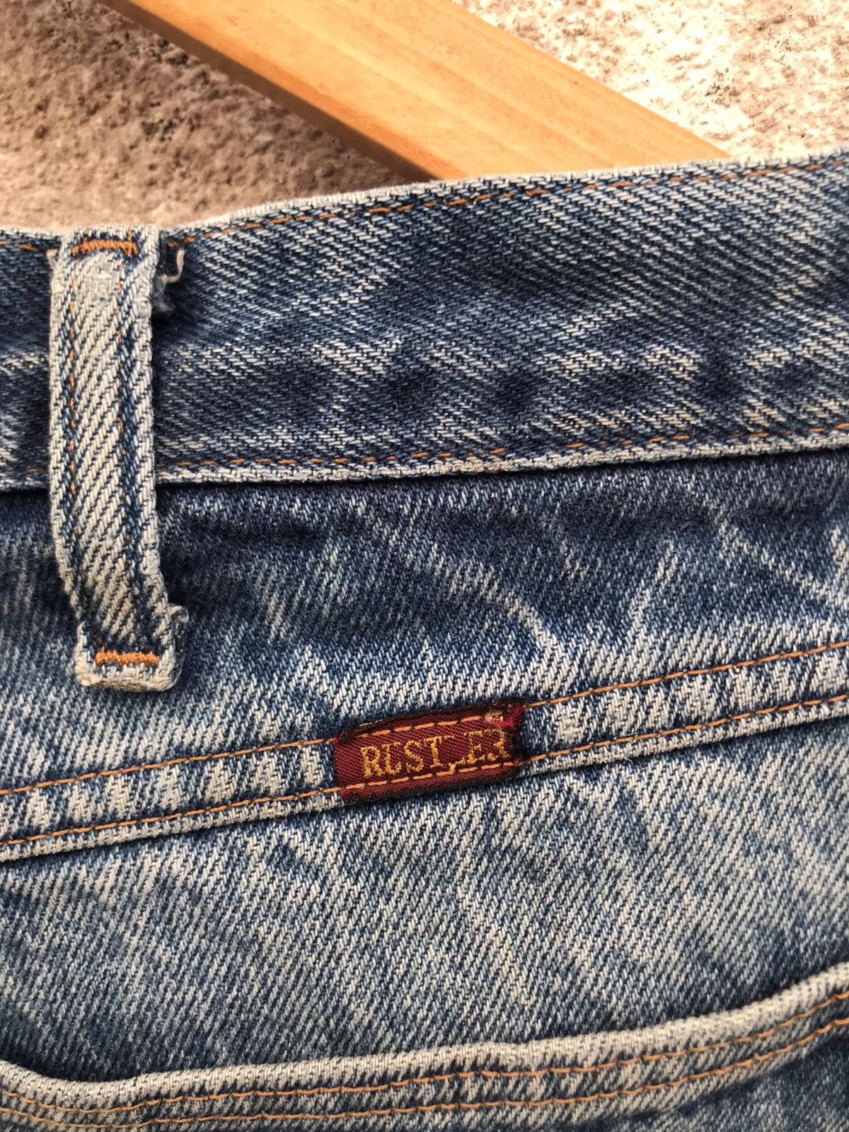 Vintage Vintage Baggy Patched Rustler Denim Jeans Pant Kurt kobain Size US 34 / EU 50 - 6 Thumbnail