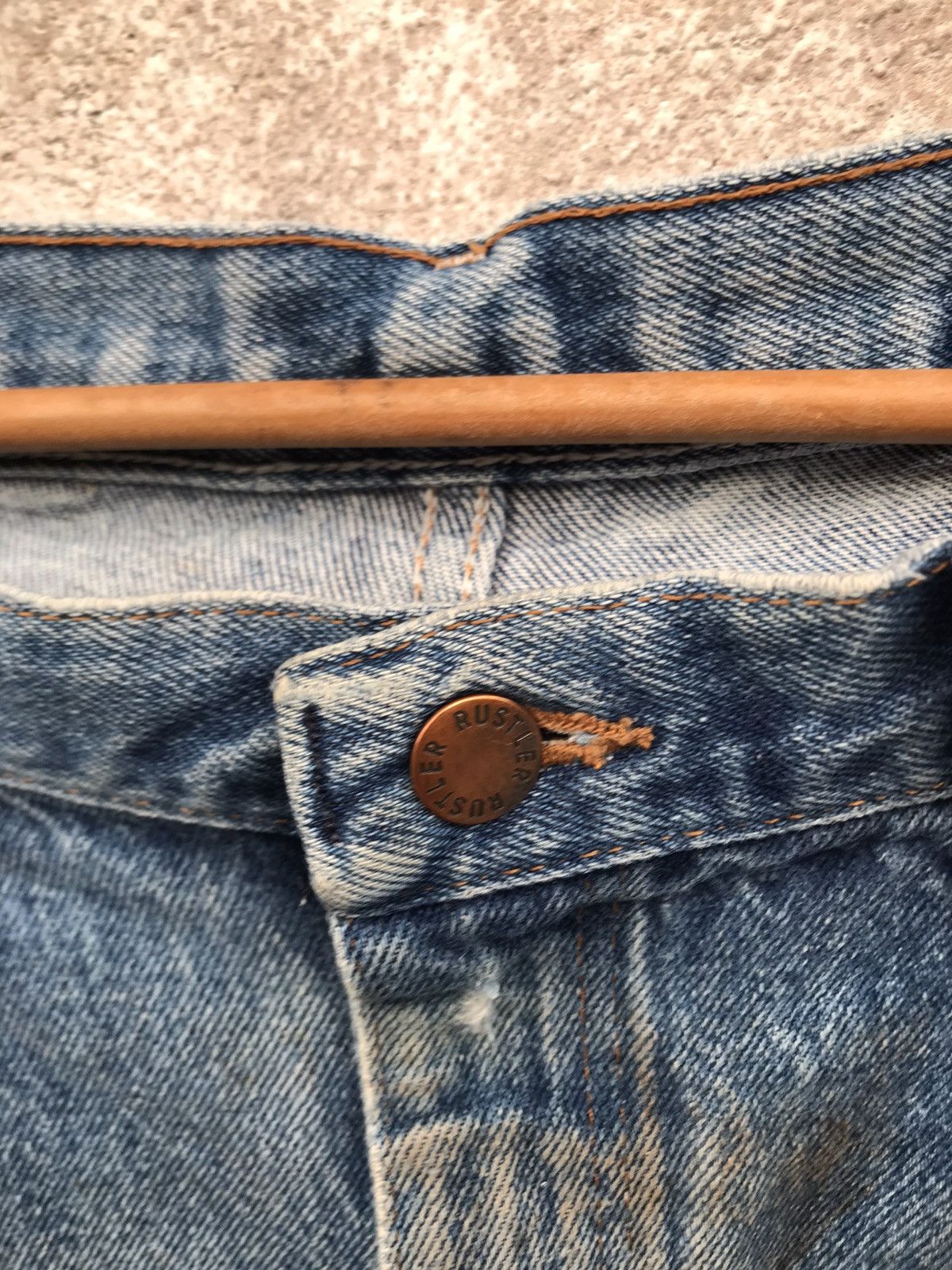 Vintage Vintage Baggy Patched Rustler Denim Jeans Pant Kurt kobain Size US 34 / EU 50 - 5 Thumbnail
