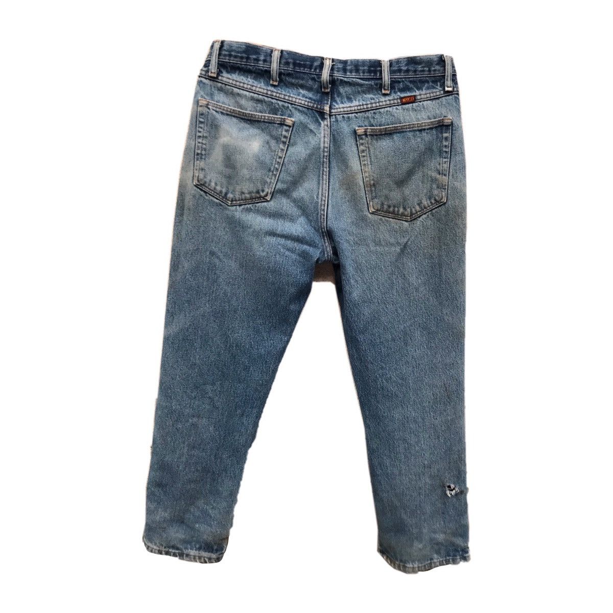 Vintage Vintage Baggy Patched Rustler Denim Jeans Pant Kurt kobain Size US 34 / EU 50 - 2 Thumbnail