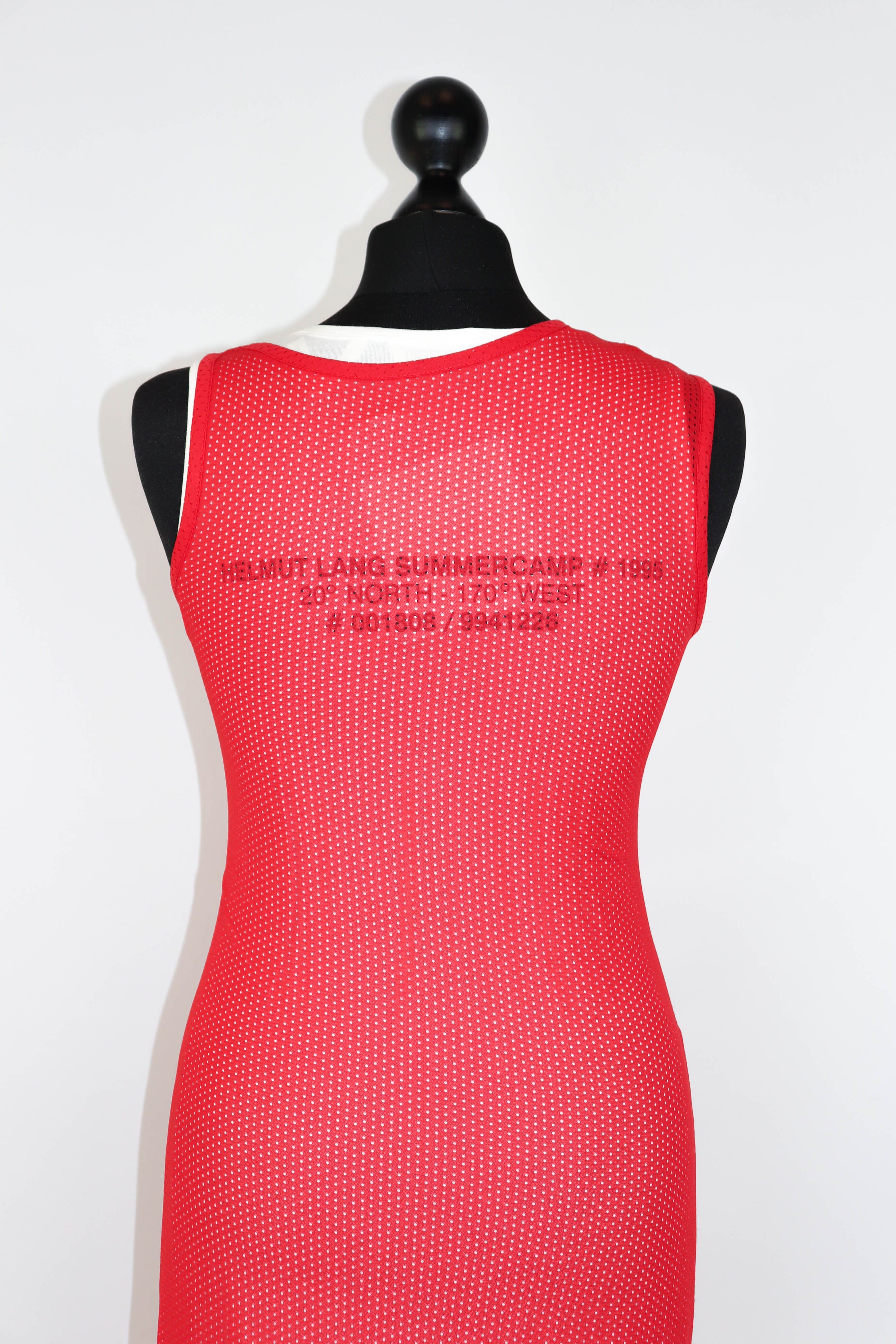 Helmut Lang Helmut Lang Re-Edi Fire Red Layered Diamond Head Shift Dress Size XS / US 0-2 / IT 36-38 - 10 Thumbnail