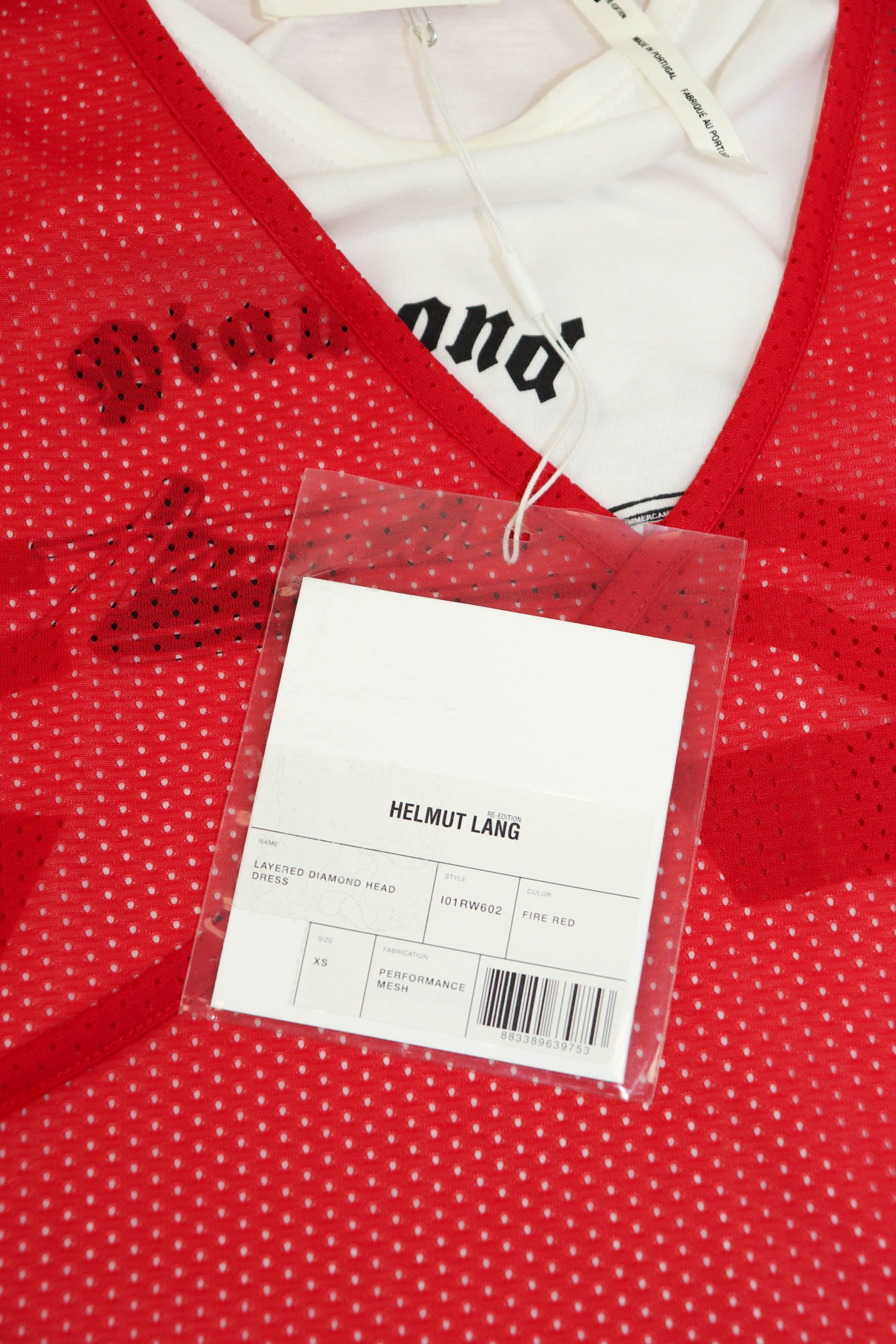 Helmut Lang Helmut Lang Re-Edi Fire Red Layered Diamond Head Shift Dress Size XS / US 0-2 / IT 36-38 - 18 Thumbnail