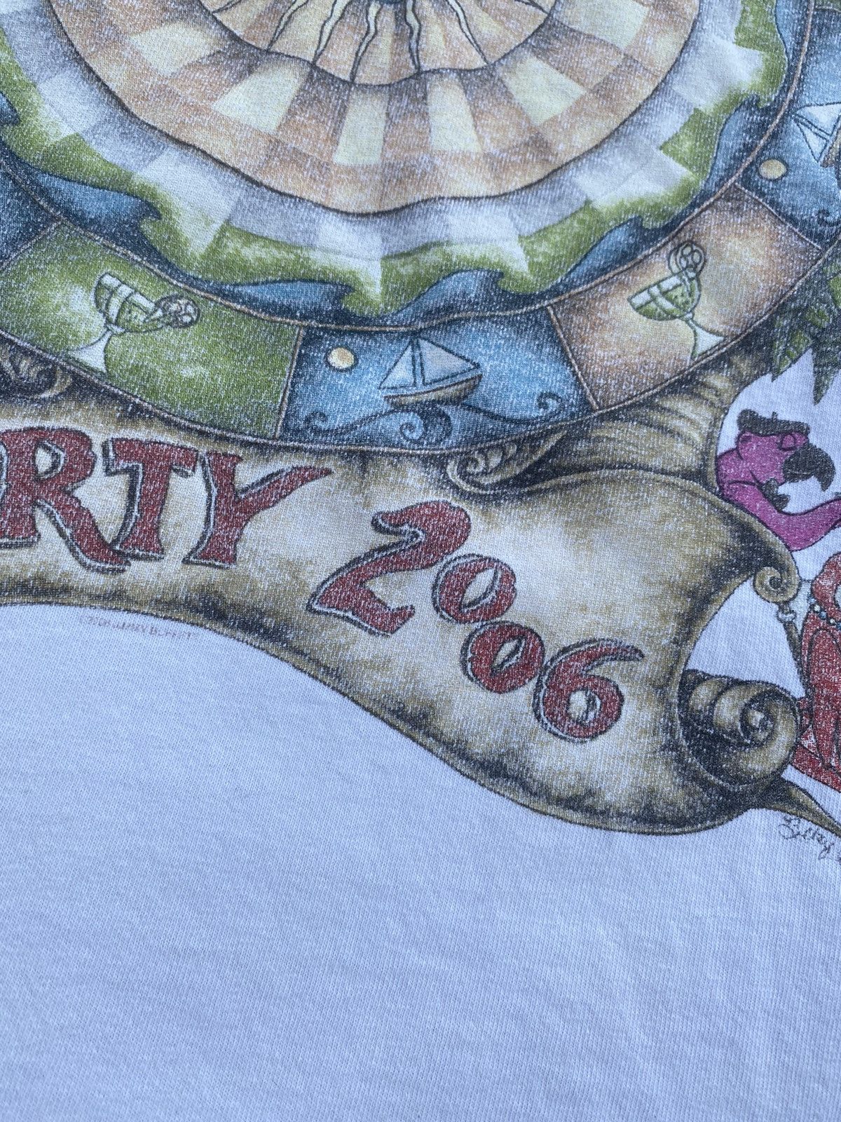 Band Tees × Vintage Vintage Y2K 2006 Jimmy Buffet Party Tour Distressed Shirt Size US L / EU 52-54 / 3 - 3 Thumbnail