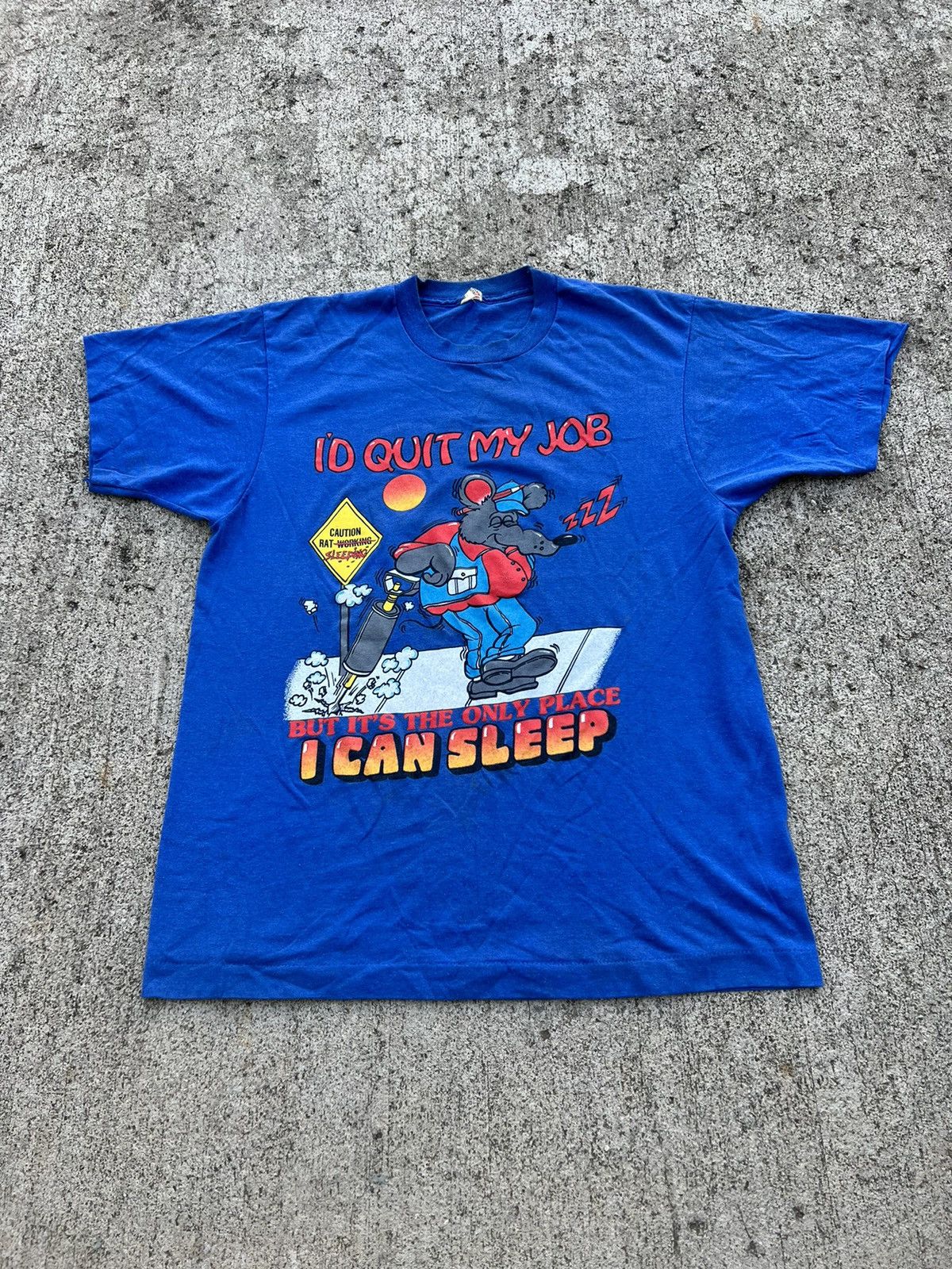 Vintage Vintage 90’s Screen Stars I’d Quit My Job Comedy Shirt Size US S / EU 44-46 / 1 - 1 Thumbnail