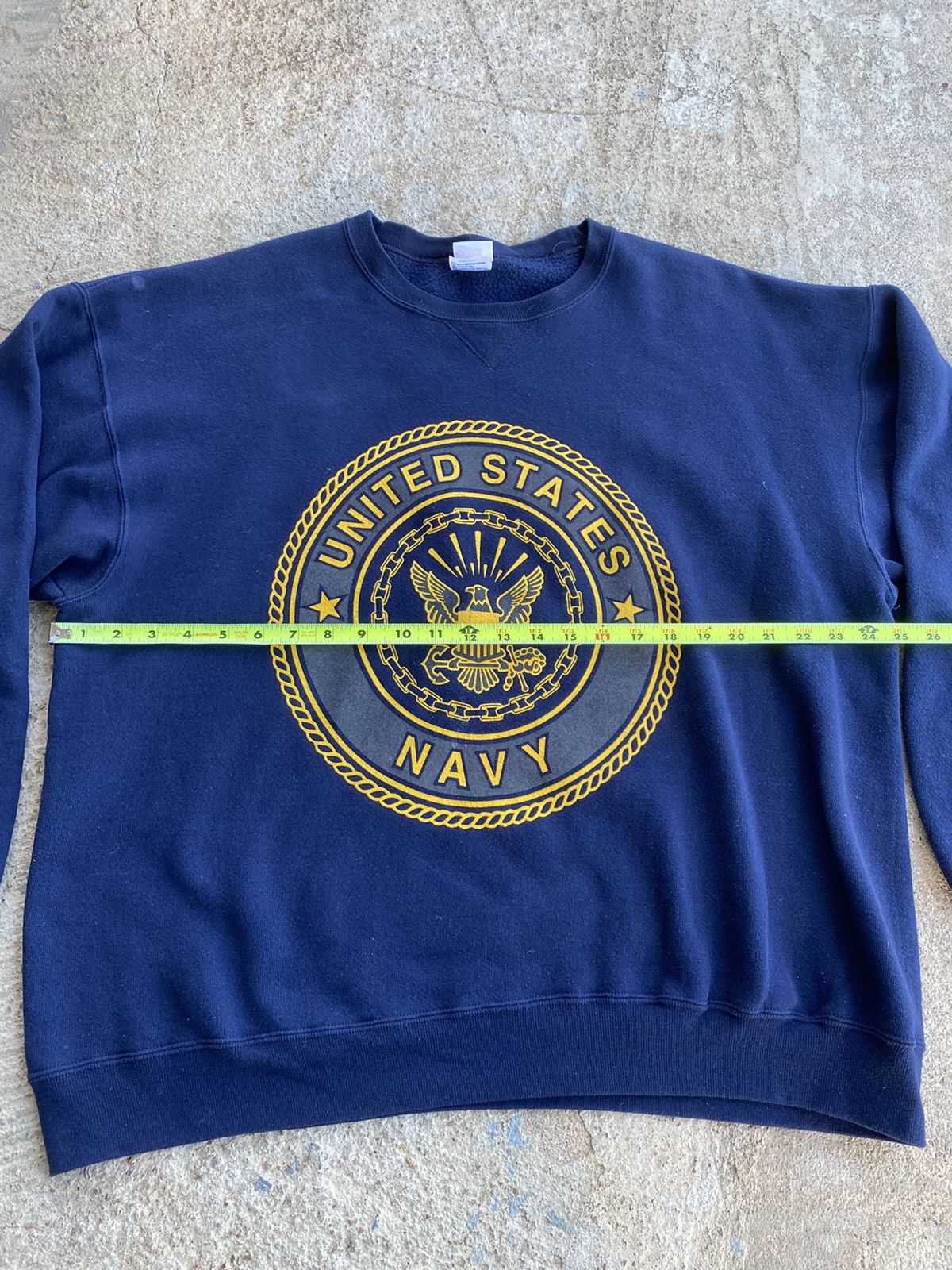 Vintage Vintage 90’s USN Navy Military Double Sided Sweatshirt Size US XL / EU 56 / 4 - 7 Thumbnail