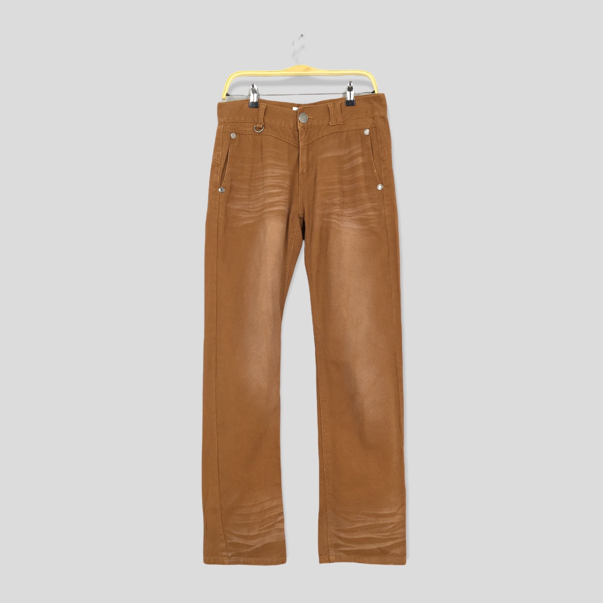 image of 20471120 x Beauty Beast Size 30X31.5 Japanese Lowbox Brown Jeans Acid Stoned Wash, Men's