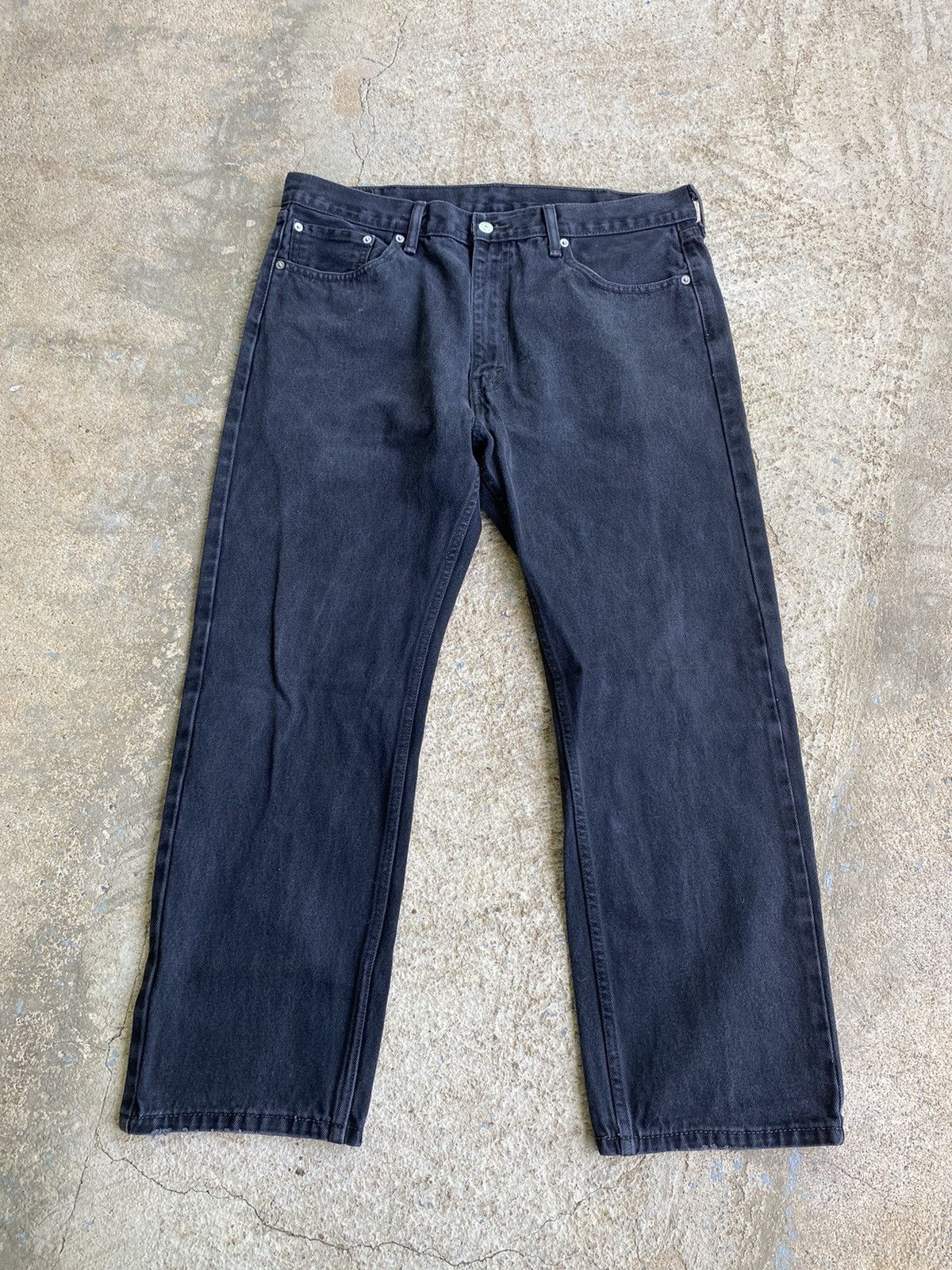 Levi's × Vintage Vintage Y2K Levi’s 505 Black Faded Jeans Size US 38 / EU 54 - 4 Thumbnail