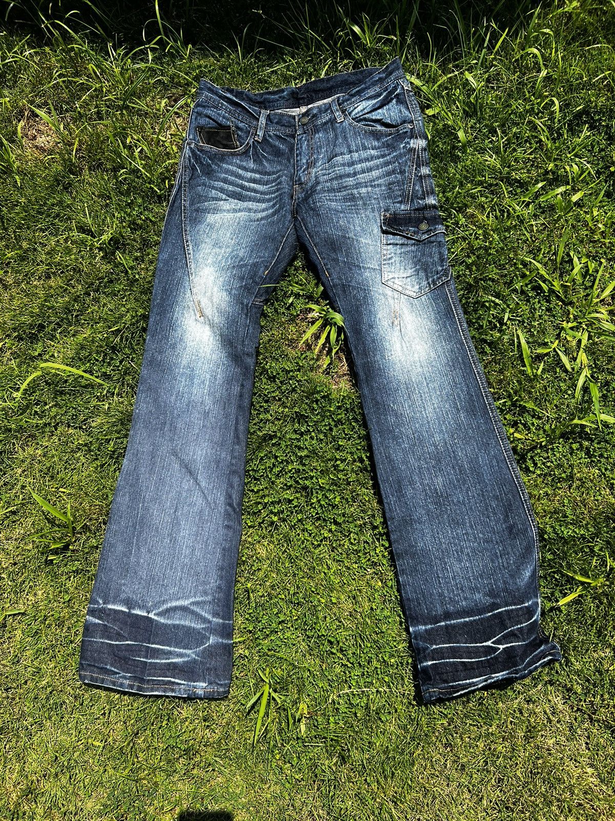 Japanese Brand × Vintage Vintage Multi Pocket Jeans design by Edge Rupert Size US 32 / EU 48 - 1 Thumbnail
