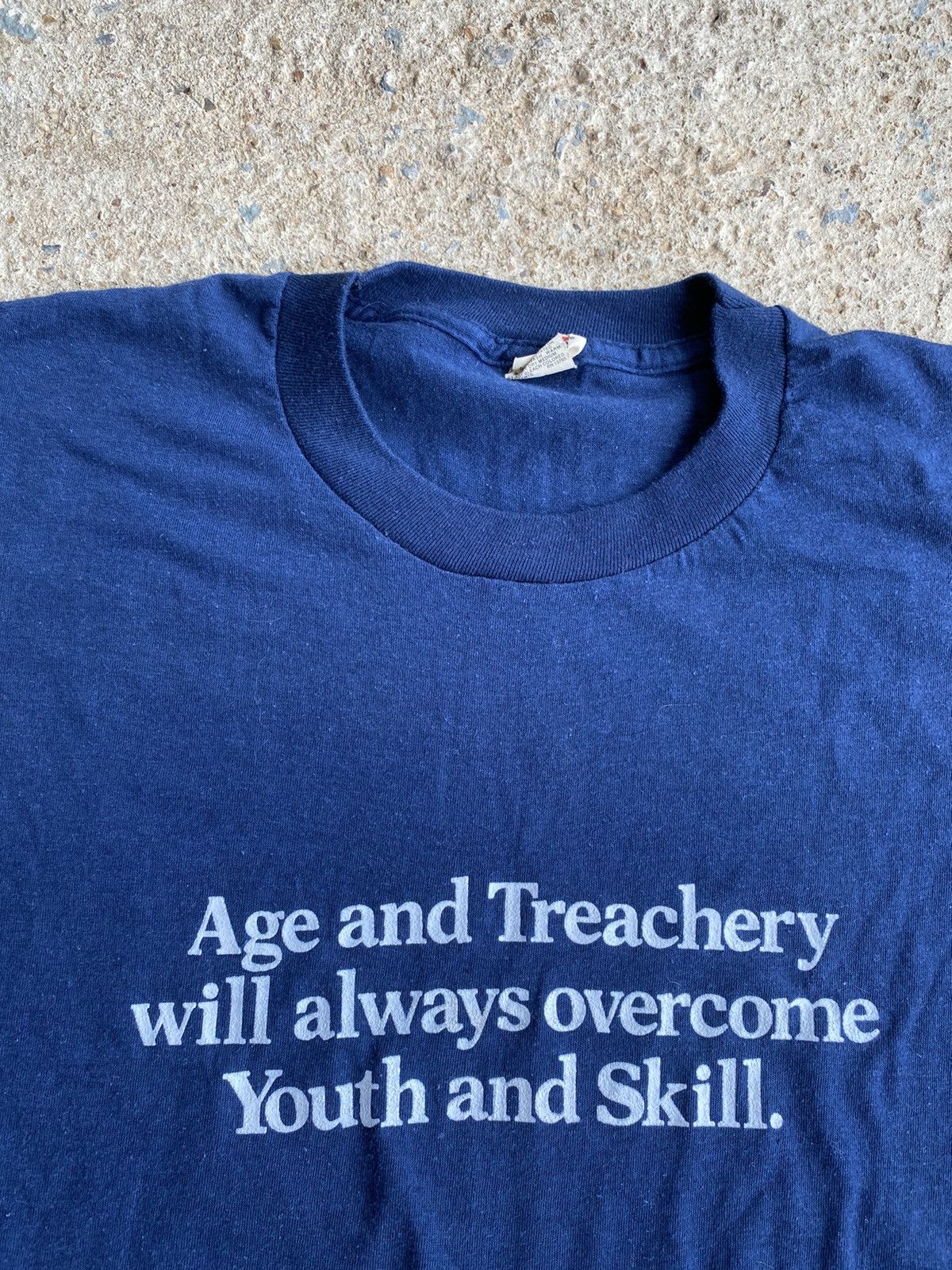 Vintage Vintage 80’s Age Treachery Comedy Humor Saying Shirt Size US M / EU 48-50 / 2 - 2 Thumbnail