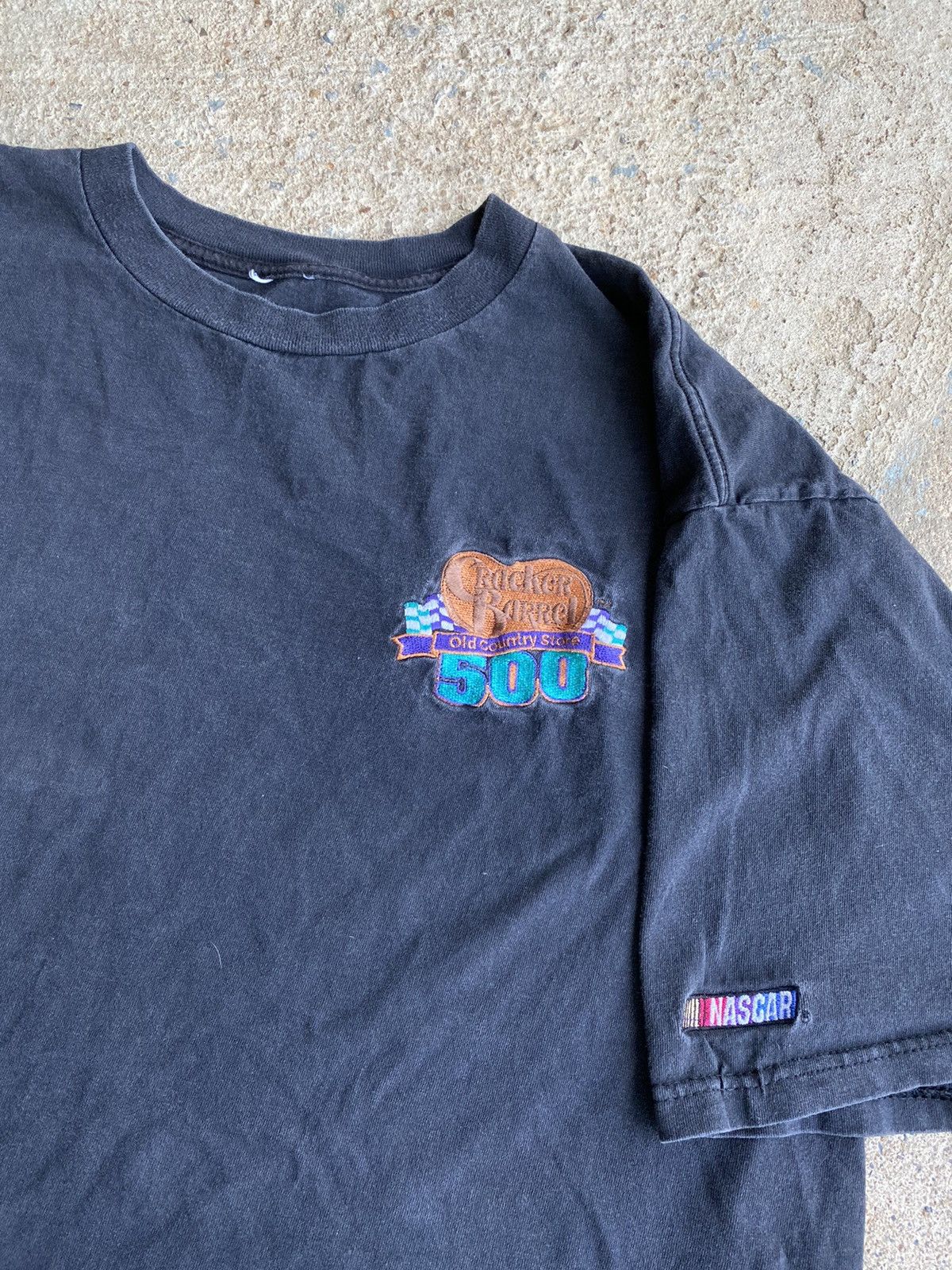 NASCAR × Vintage Vintage 90’s Cracker Barrel NASCAR Racing Faded Shirt Size US XL / EU 56 / 4 - 2 Thumbnail