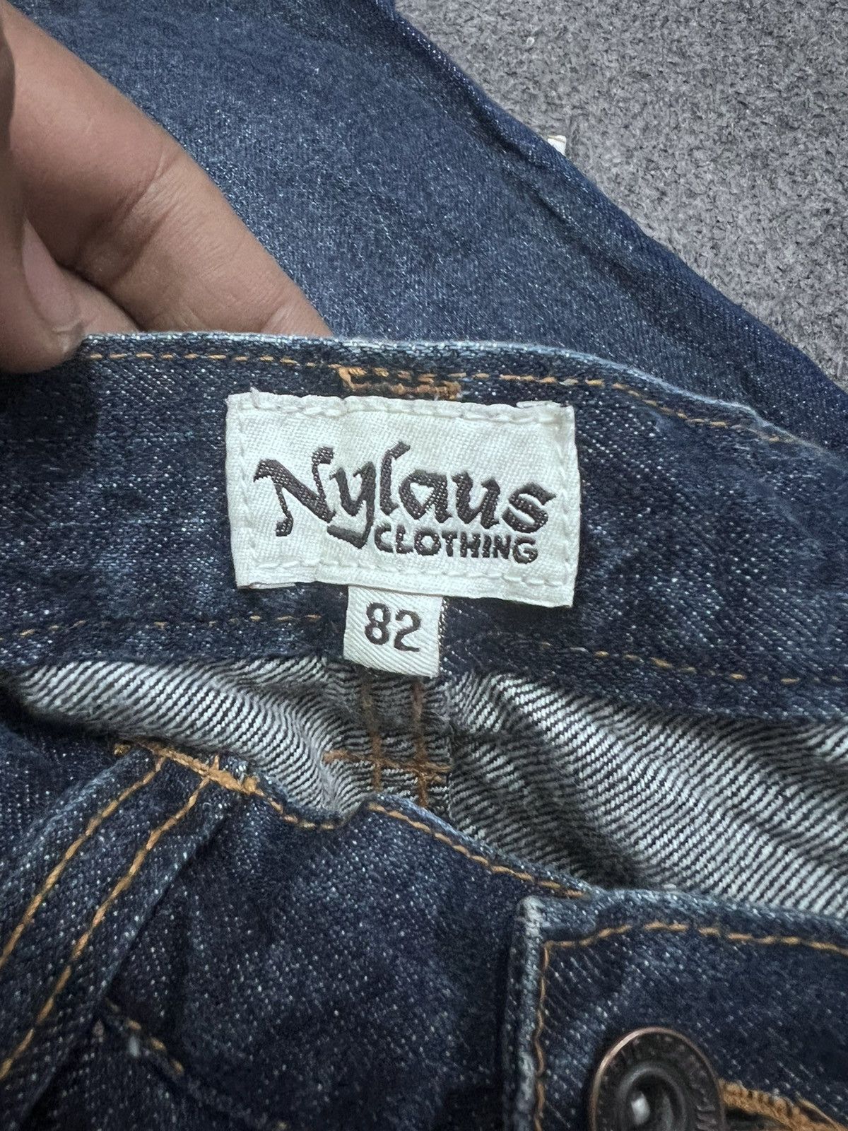 Japanese Brand FLARED💥DISTRESSED DENIM TWIST PANT BY NYLAUS Size US 32 / EU 48 - 7 Thumbnail