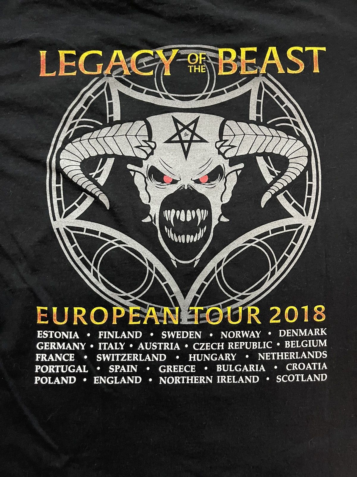 Band Tees × Iron Maiden Iron Maiden official band tour t-shirt Size US XL / EU 56 / 4 - 6 Thumbnail