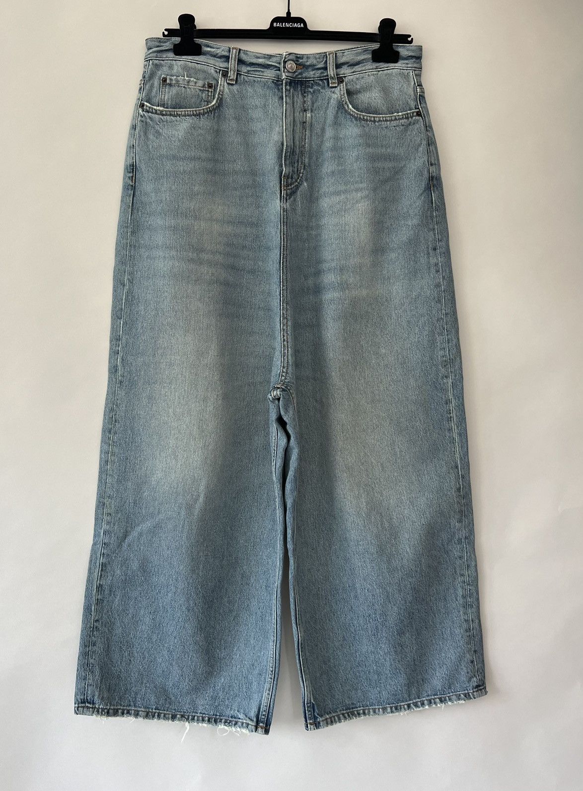 Balenciaga Balenciaga Low Crotch Wide Leg Jeans | Grailed