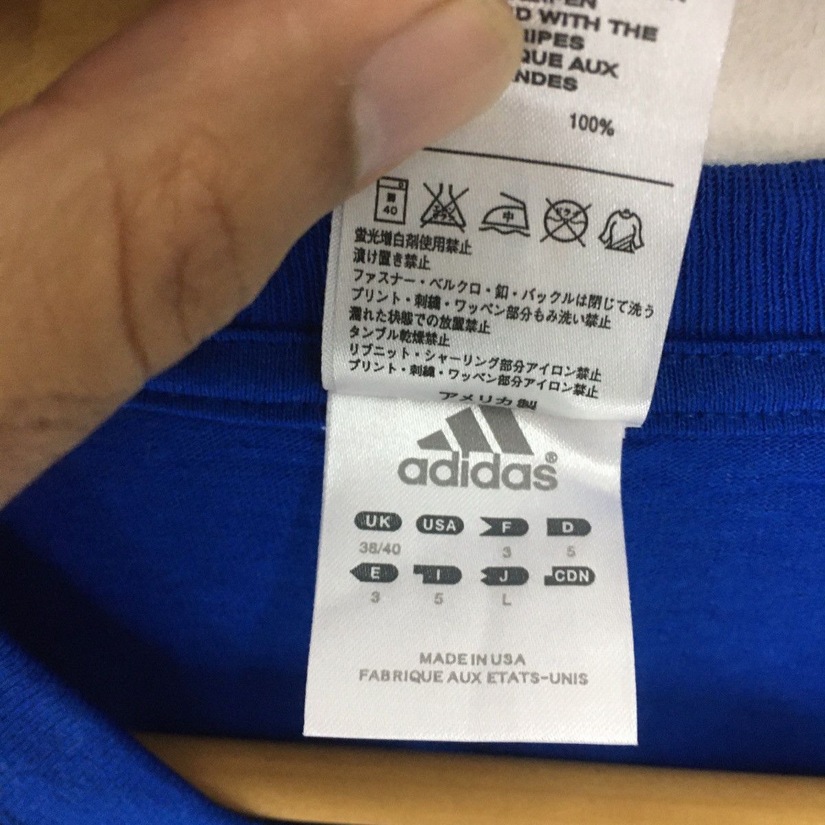 Adidas × Vintage Vintage rare Adidas yokohama marinos tees Size US L / EU 52-54 / 3 - 6 Thumbnail