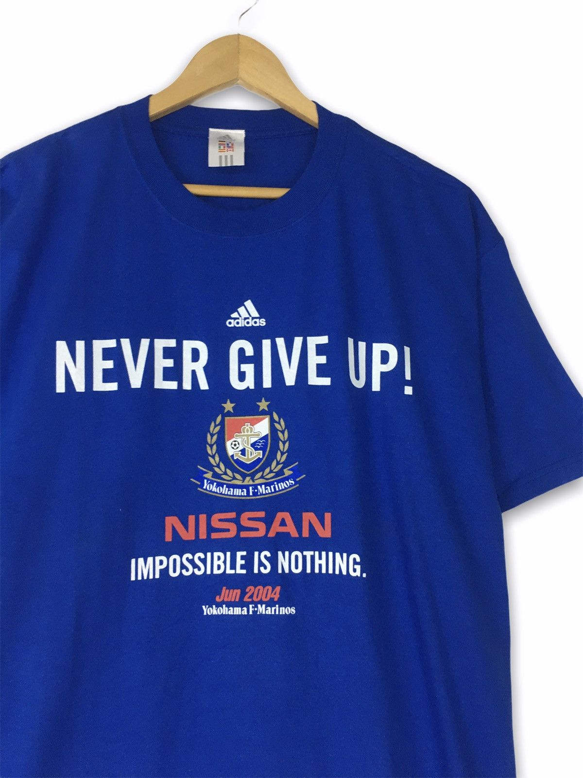 Adidas × Vintage Vintage rare Adidas yokohama marinos tees Size US L / EU 52-54 / 3 - 2 Thumbnail