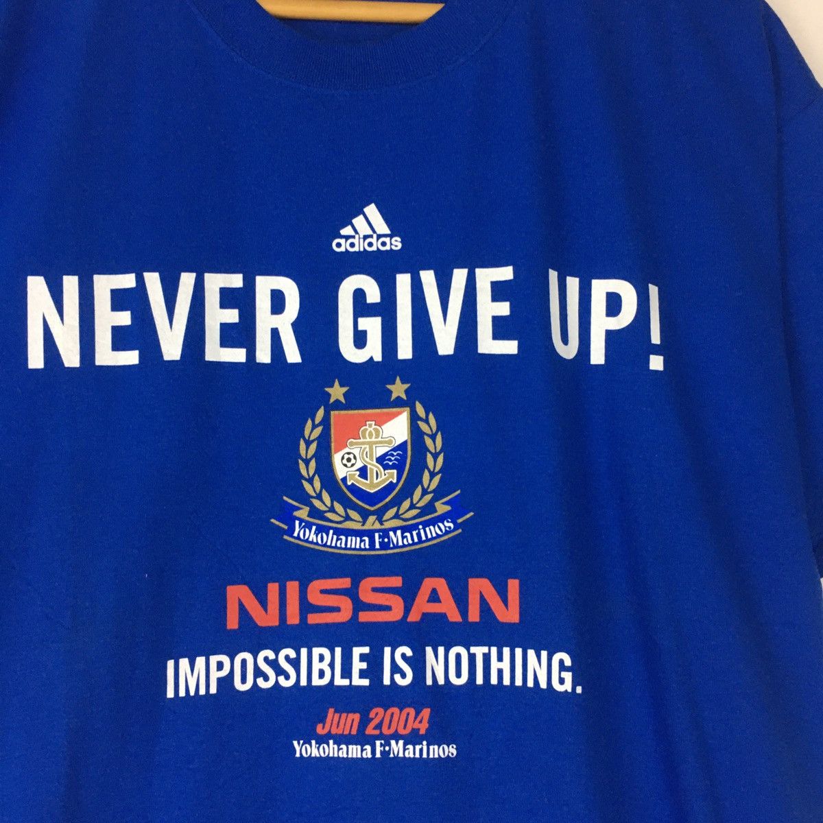 Adidas × Vintage Vintage rare Adidas yokohama marinos tees Size US L / EU 52-54 / 3 - 5 Thumbnail