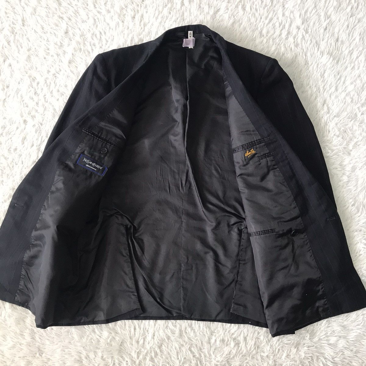 Yves Saint Laurent Vtg YSL Yves Saint Laurent Double Breast Jacket Coat Size US M / EU 48-50 / 2 - 15 Thumbnail