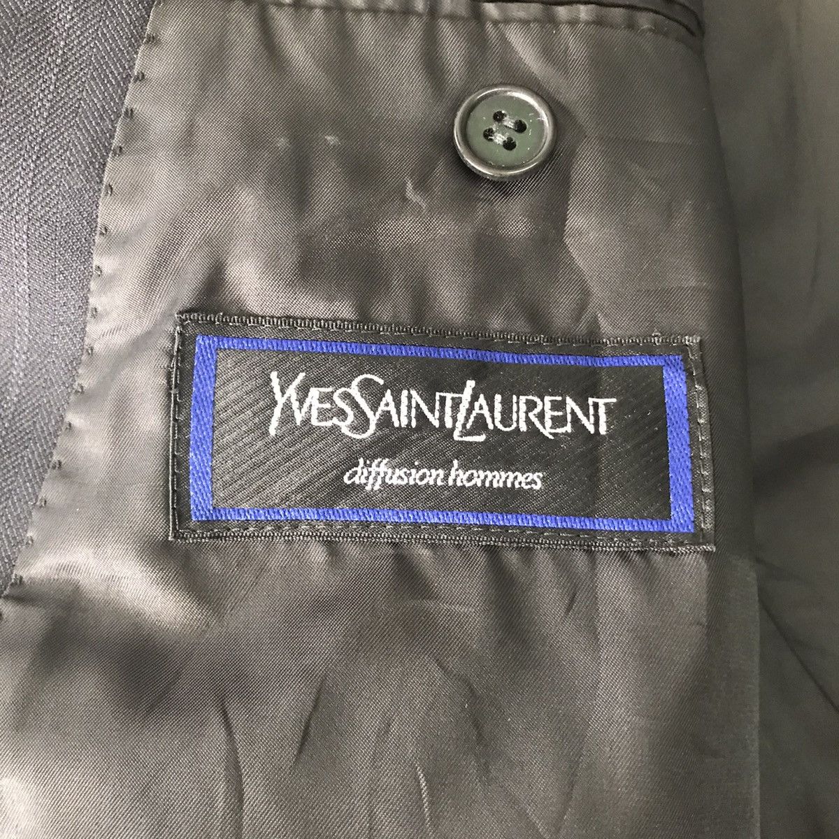 Yves Saint Laurent Vtg YSL Yves Saint Laurent Double Breast Jacket Coat Size US M / EU 48-50 / 2 - 20 Thumbnail
