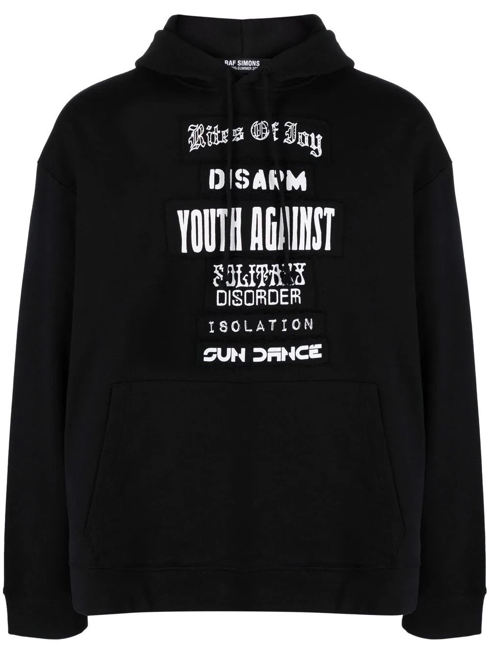 Raf Simons Slogan Patches Hoodie Size US L / EU 52-54 / 3 - 5 Thumbnail