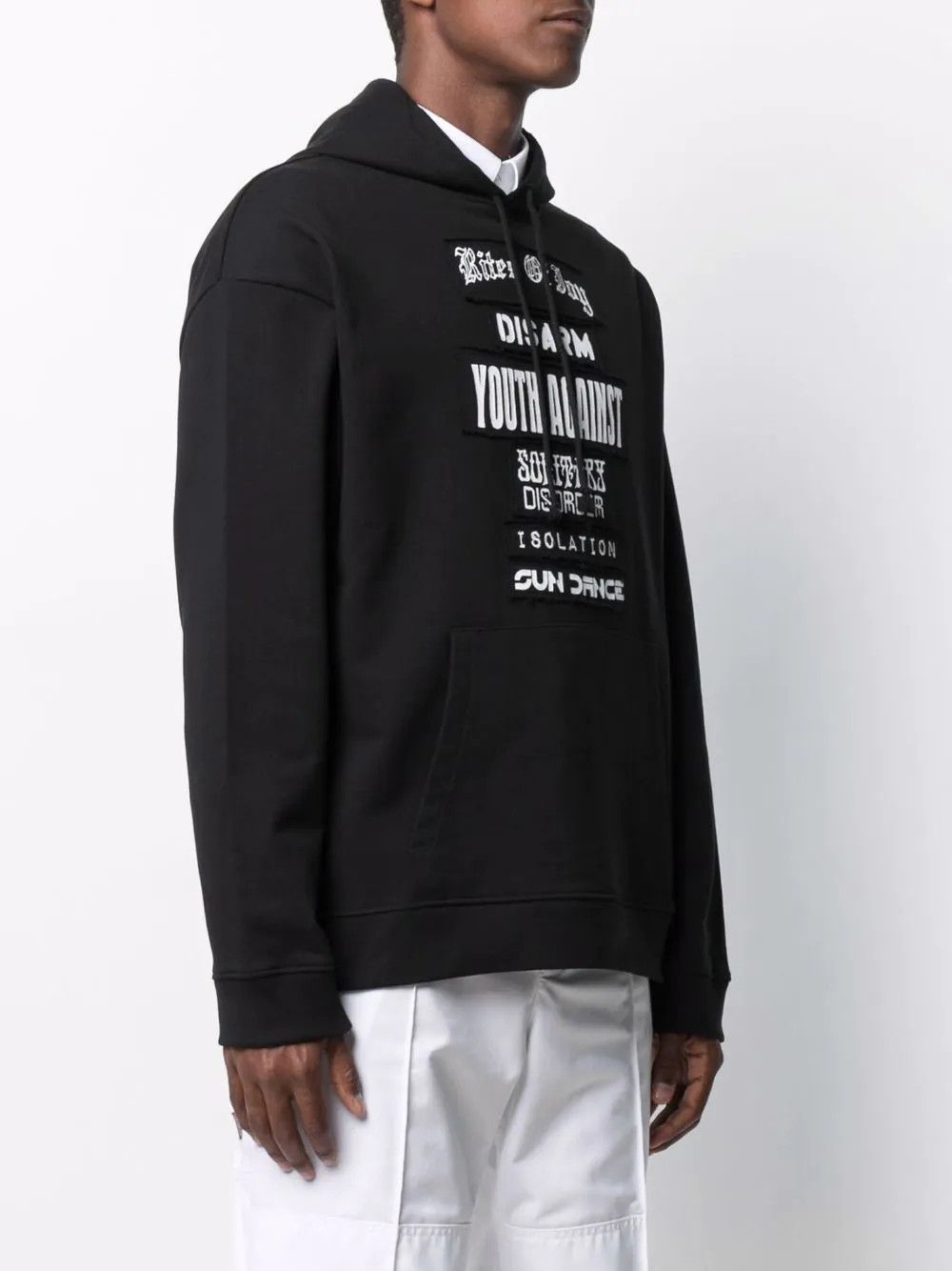Raf Simons Slogan Patches Hoodie Size US L / EU 52-54 / 3 - 2 Thumbnail