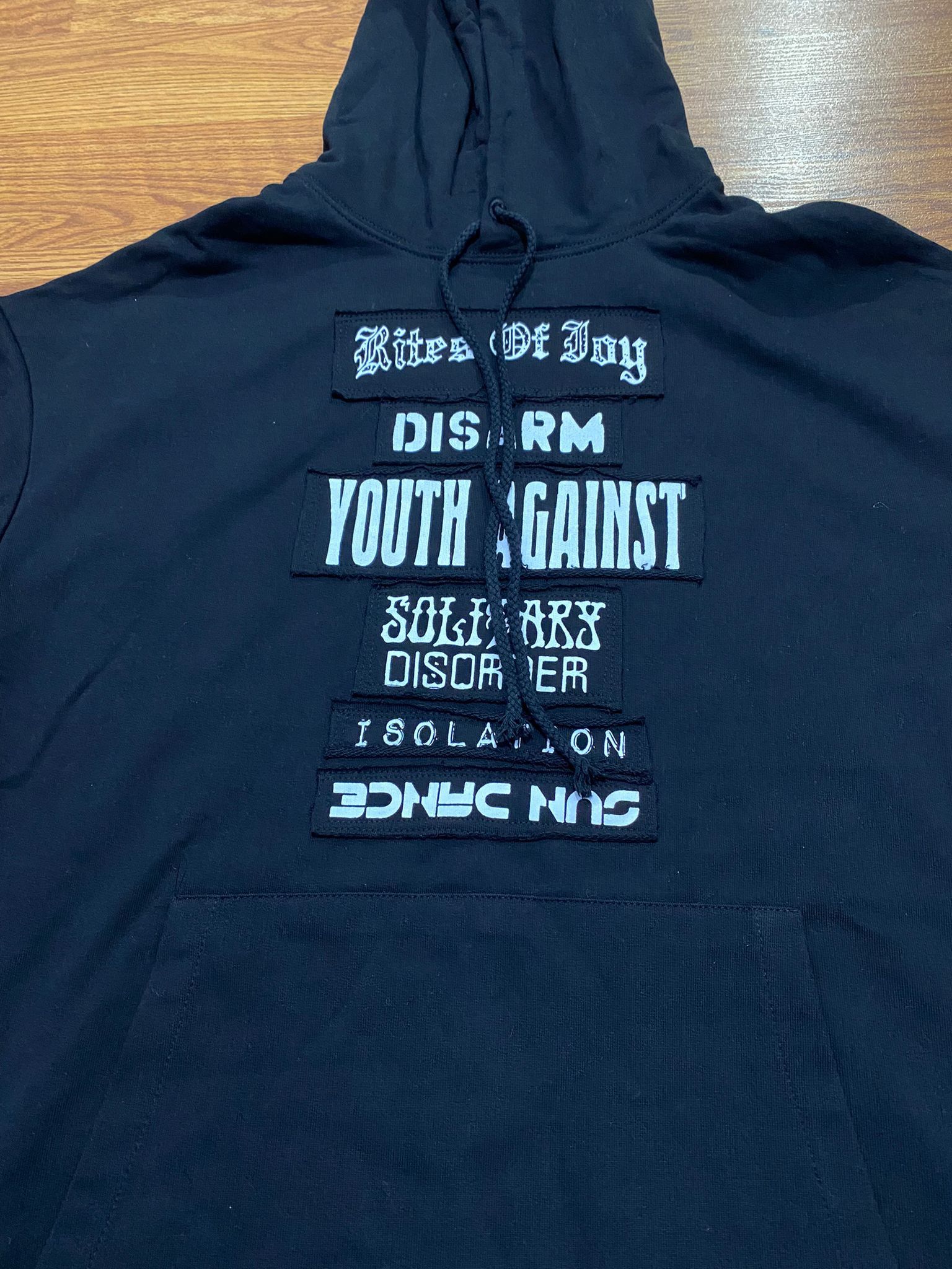 Raf Simons Slogan Patches Hoodie Size US L / EU 52-54 / 3 - 7 Thumbnail