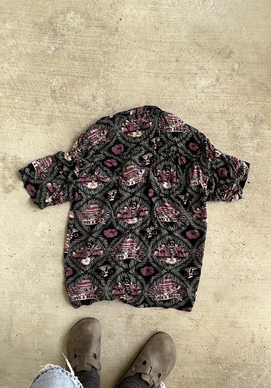 Big Dogs × Vintage Vintage Big Dog Hawaiian shirt Size US S / EU 44-46 / 1 - 3 Thumbnail