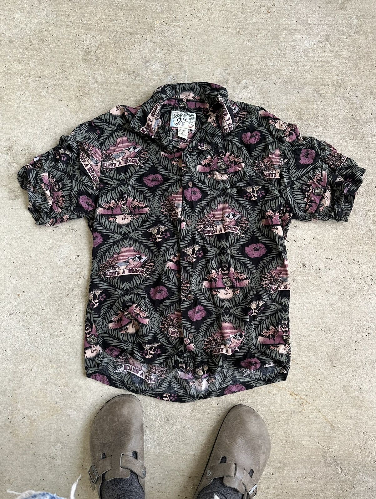 Big Dogs × Vintage Vintage Big Dog Hawaiian shirt Size US S / EU 44-46 / 1 - 1 Thumbnail
