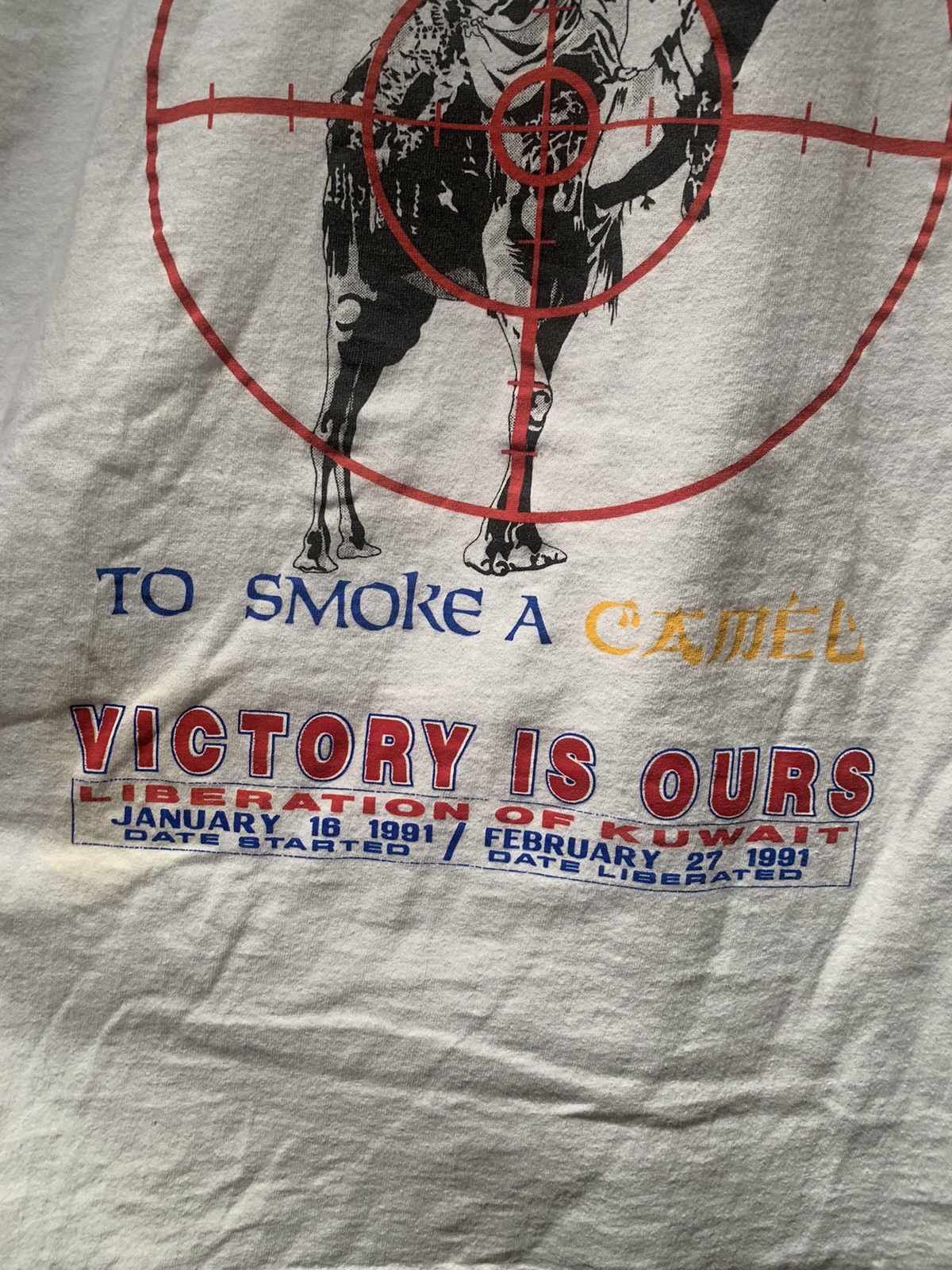 Other × Vintage *RARE* Vintage I’d Fly 10,000 Miles To Smoke A Camel T-Shirt Size US L / EU 52-54 / 3 - 4 Thumbnail