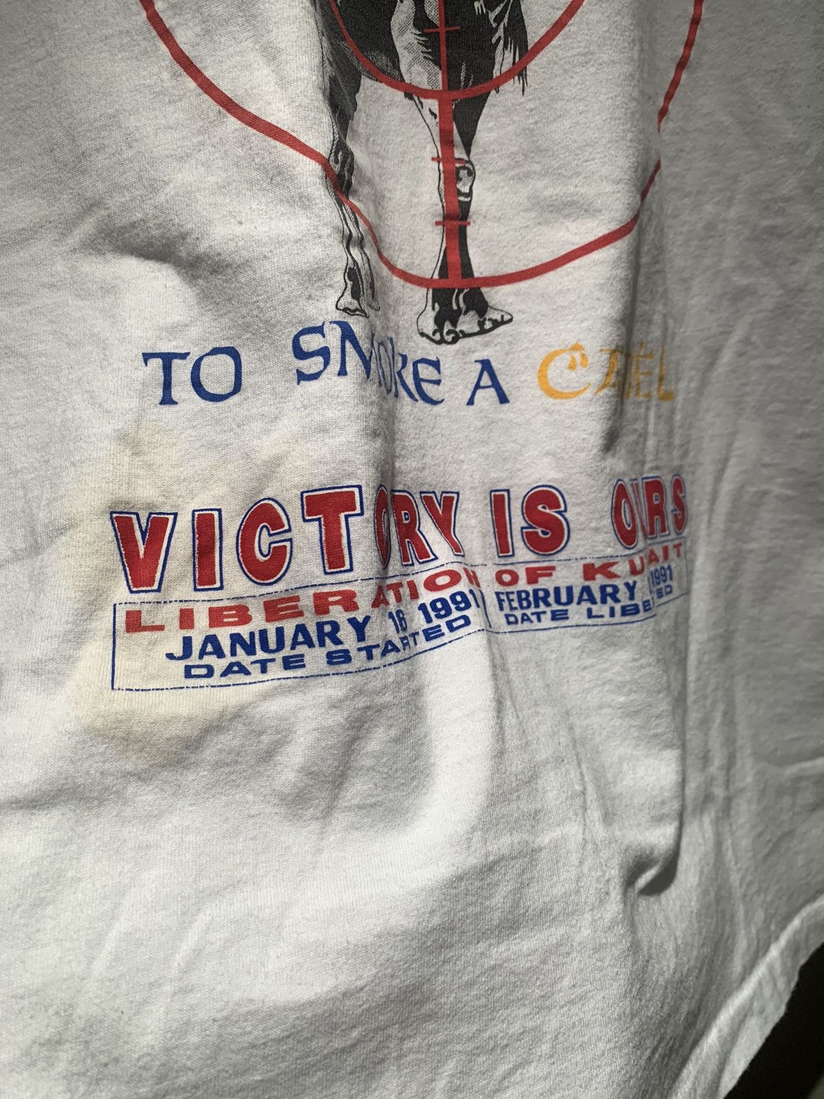Other × Vintage *RARE* Vintage I’d Fly 10,000 Miles To Smoke A Camel T-Shirt Size US L / EU 52-54 / 3 - 3 Thumbnail