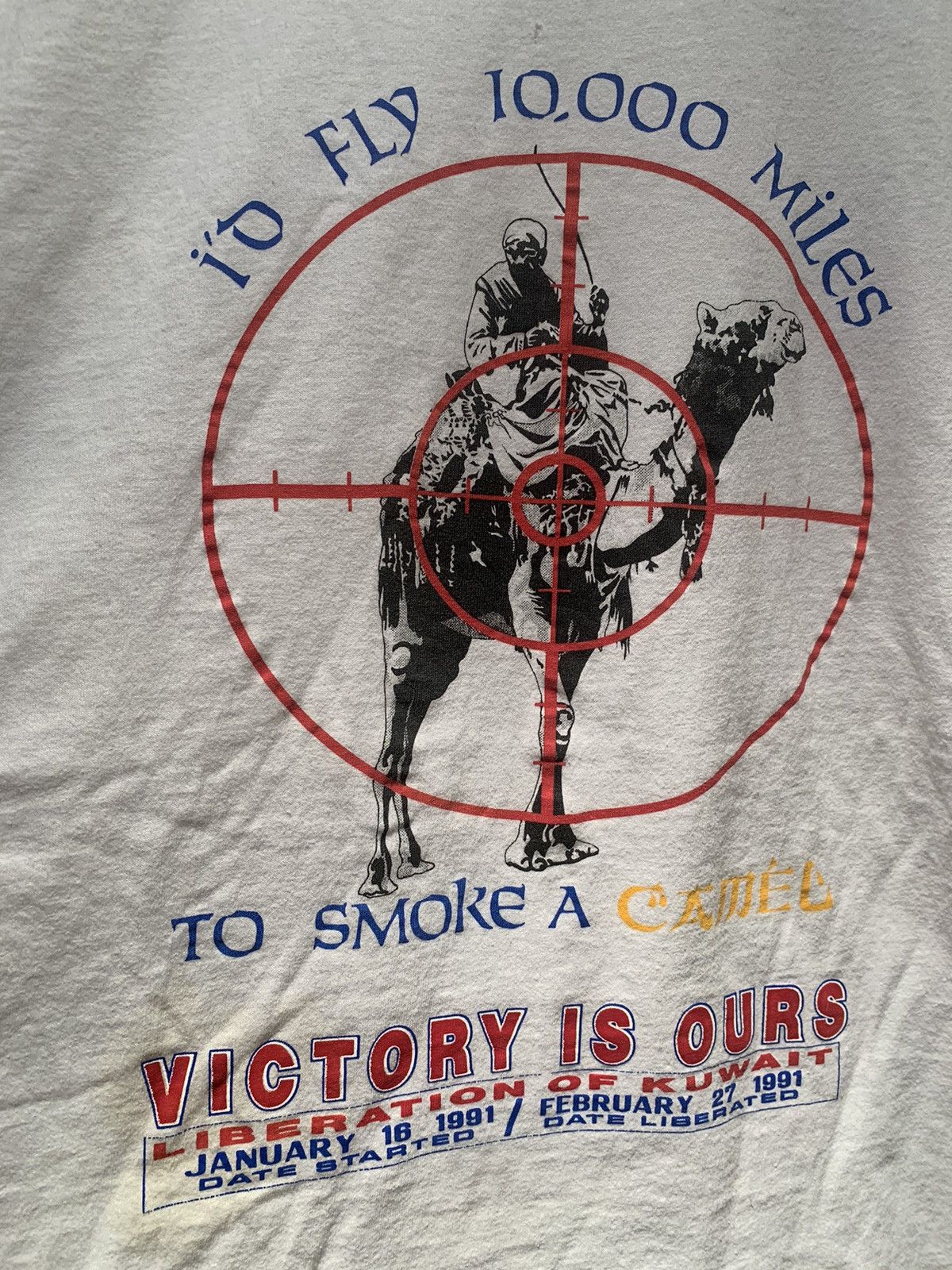 Other × Vintage *RARE* Vintage I’d Fly 10,000 Miles To Smoke A Camel T-Shirt Size US L / EU 52-54 / 3 - 2 Thumbnail