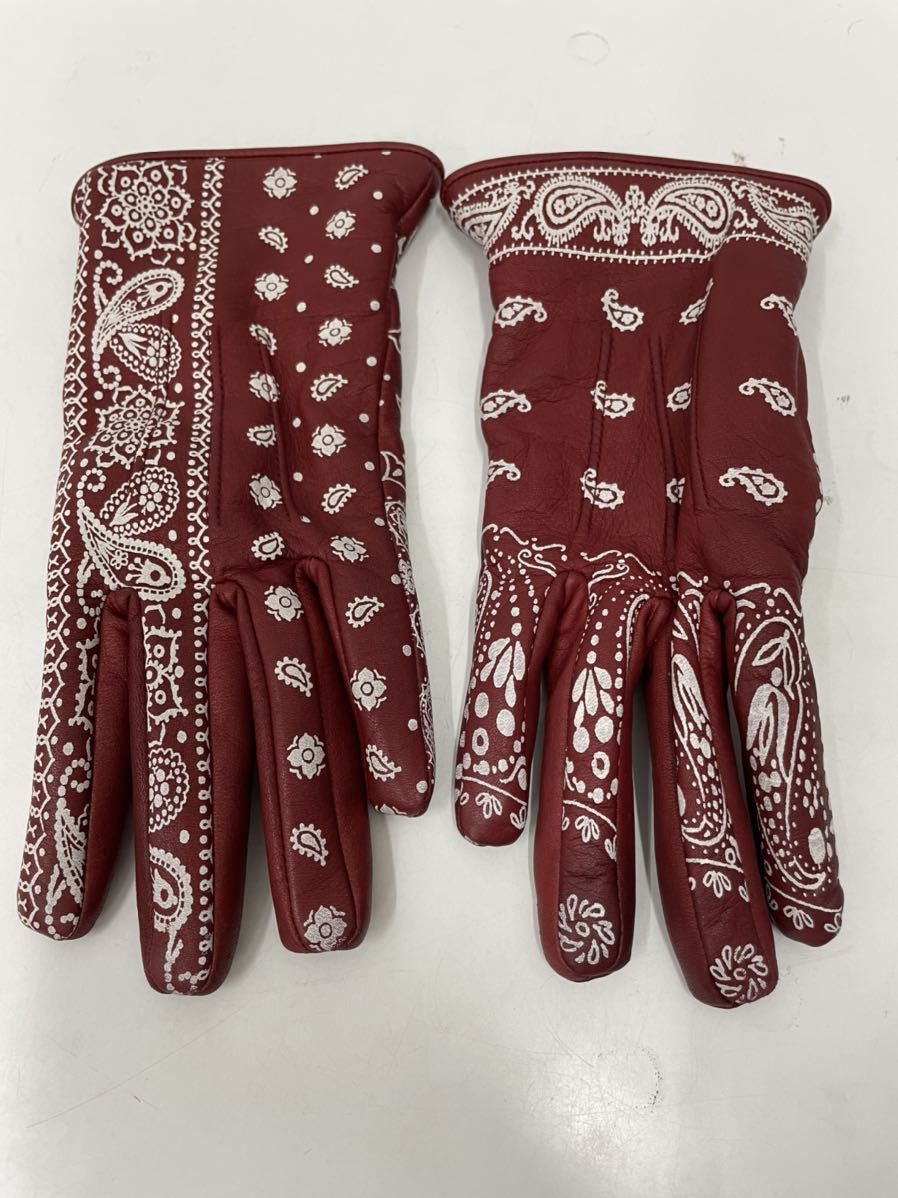 Kapital 🐎 Bandana Leather Gloves | Grailed