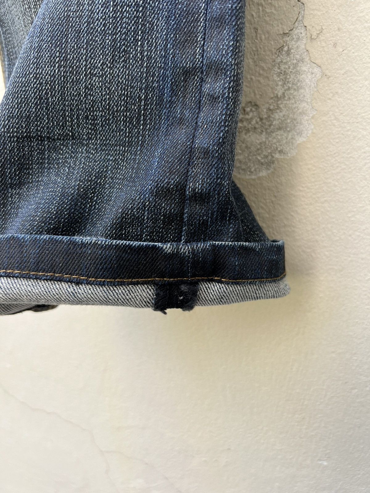 Nicole Club Nicole Club FM Japan Stretch Waxed Denim Flare Jeans Size US 31 - 14 Thumbnail