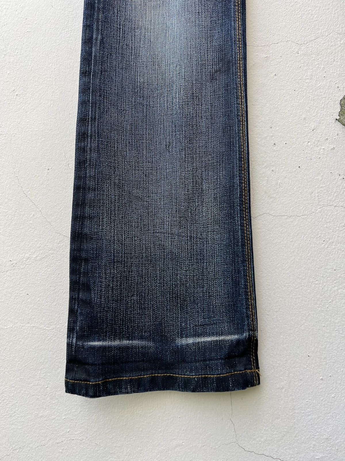 Nicole Club Nicole Club FM Japan Stretch Waxed Denim Flare Jeans Size US 31 - 10 Thumbnail