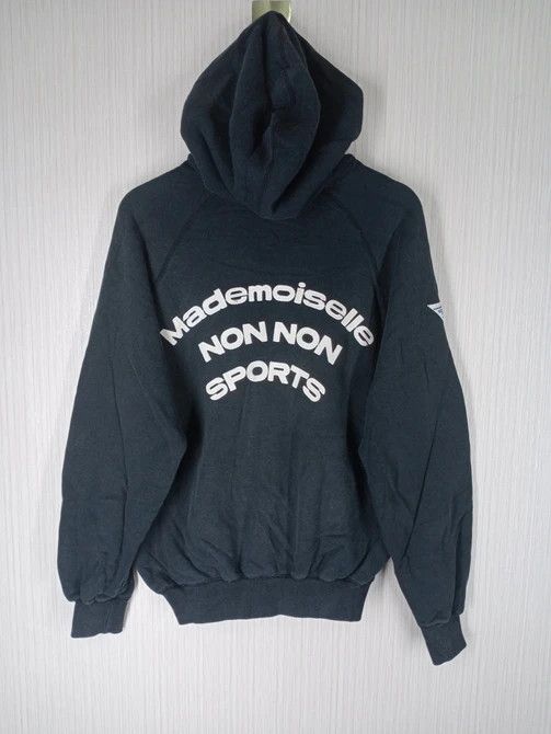 Mademoiselle Non Non Mademoiselle Non Non Big Logo Zip Hoodie Sweatshirt Size US L / EU 52-54 / 3 - 1 Thumbnail