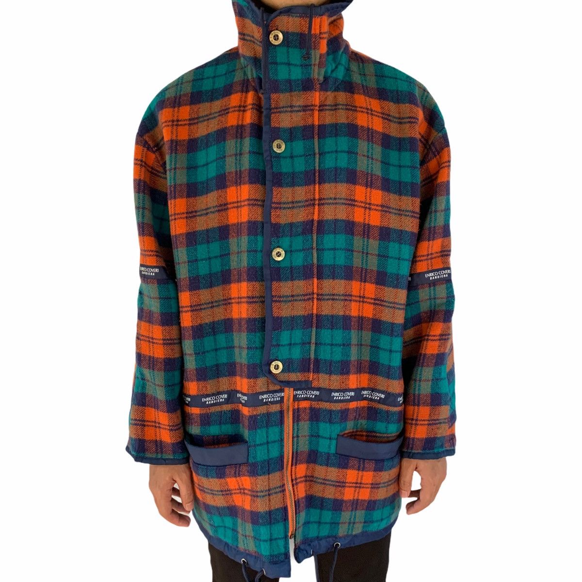 Enrico Coveri × Vintage Vintage Enrico Coveri Bandiera Hoodie Jacket Size US M / EU 48-50 / 2 - 5 Thumbnail