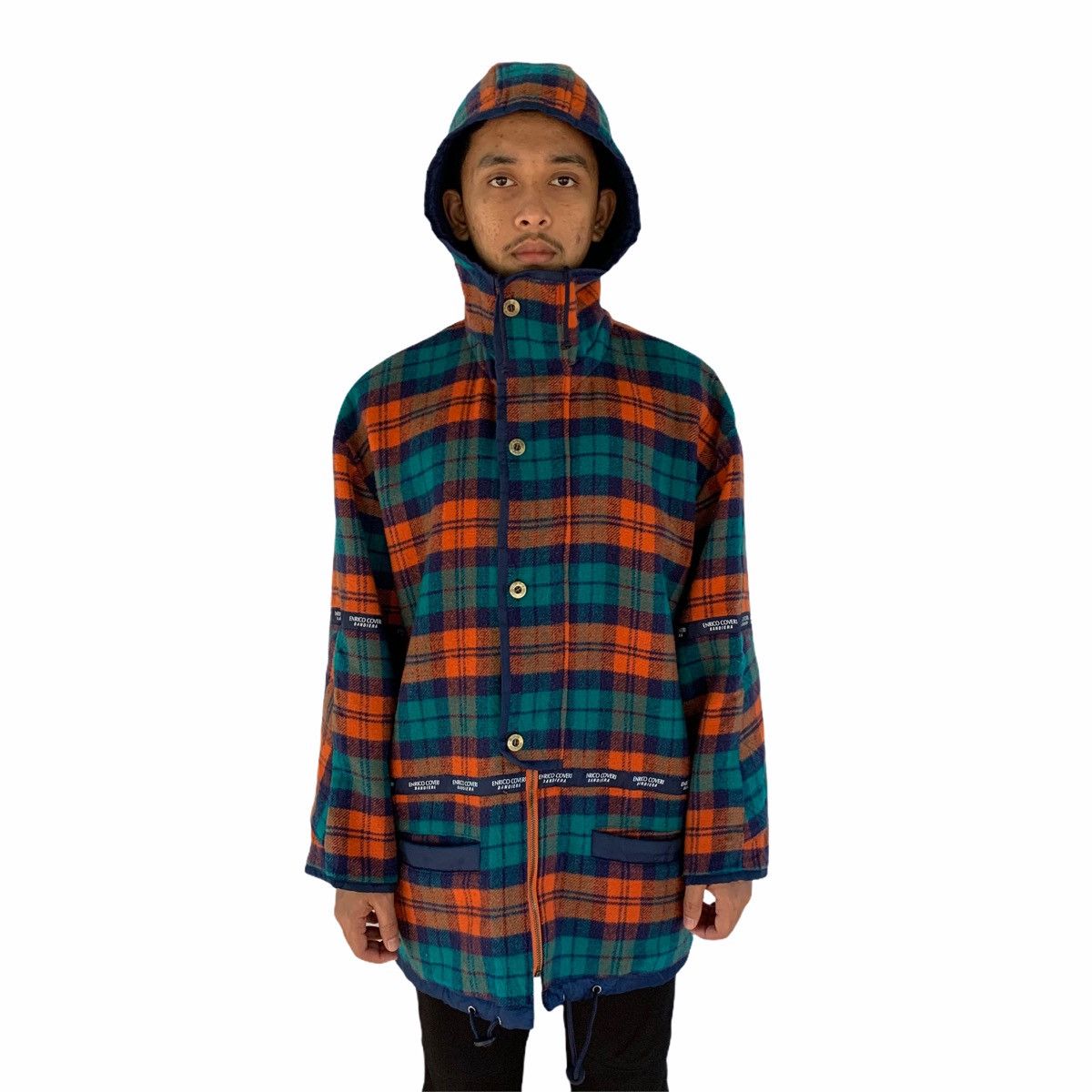 Enrico Coveri × Vintage Vintage Enrico Coveri Bandiera Hoodie Jacket Size US M / EU 48-50 / 2 - 3 Thumbnail