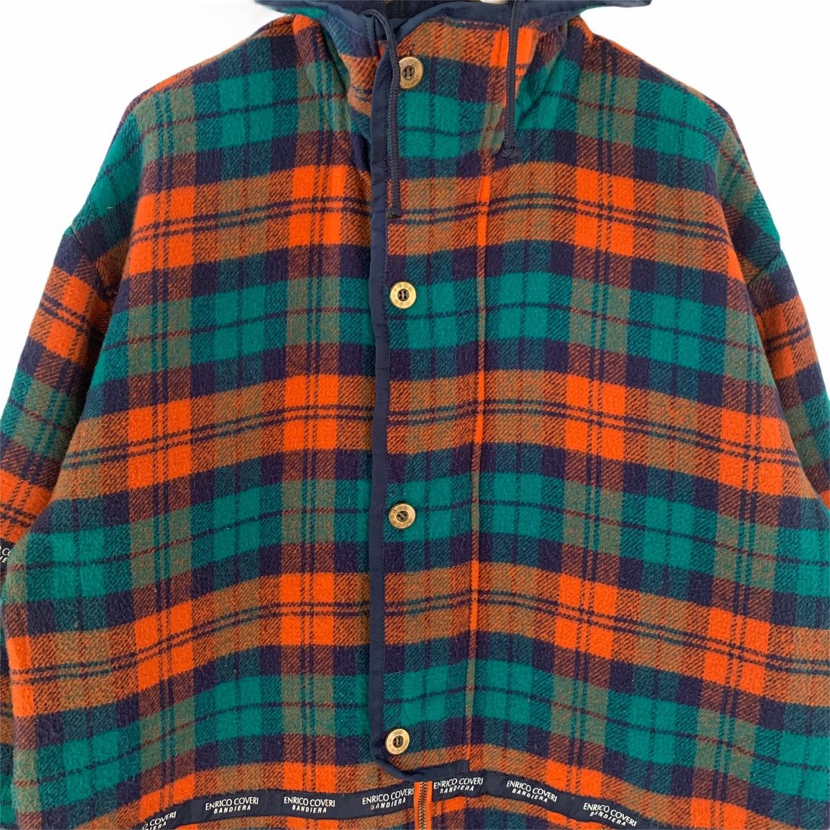 Enrico Coveri × Vintage Vintage Enrico Coveri Bandiera Hoodie Jacket Size US M / EU 48-50 / 2 - 11 Thumbnail