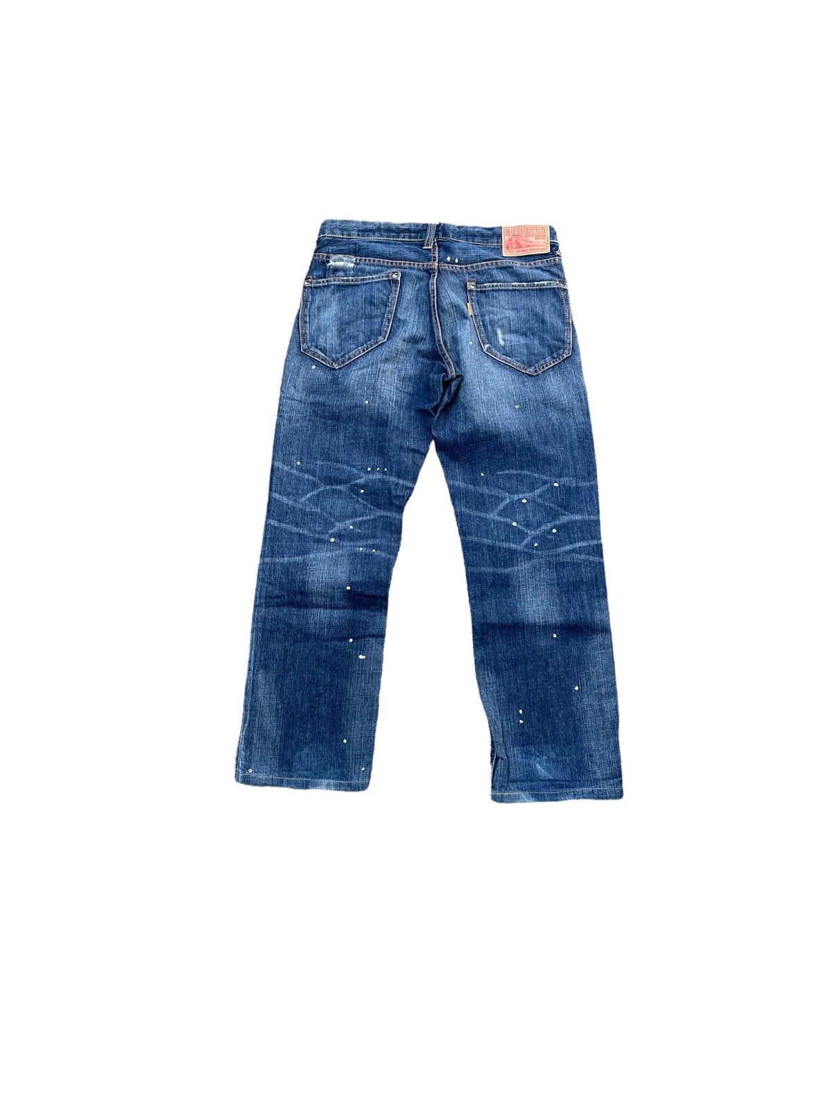 Japanese Brand Rush Hour Distresed Rework Denim Size US 33 - 9 Thumbnail