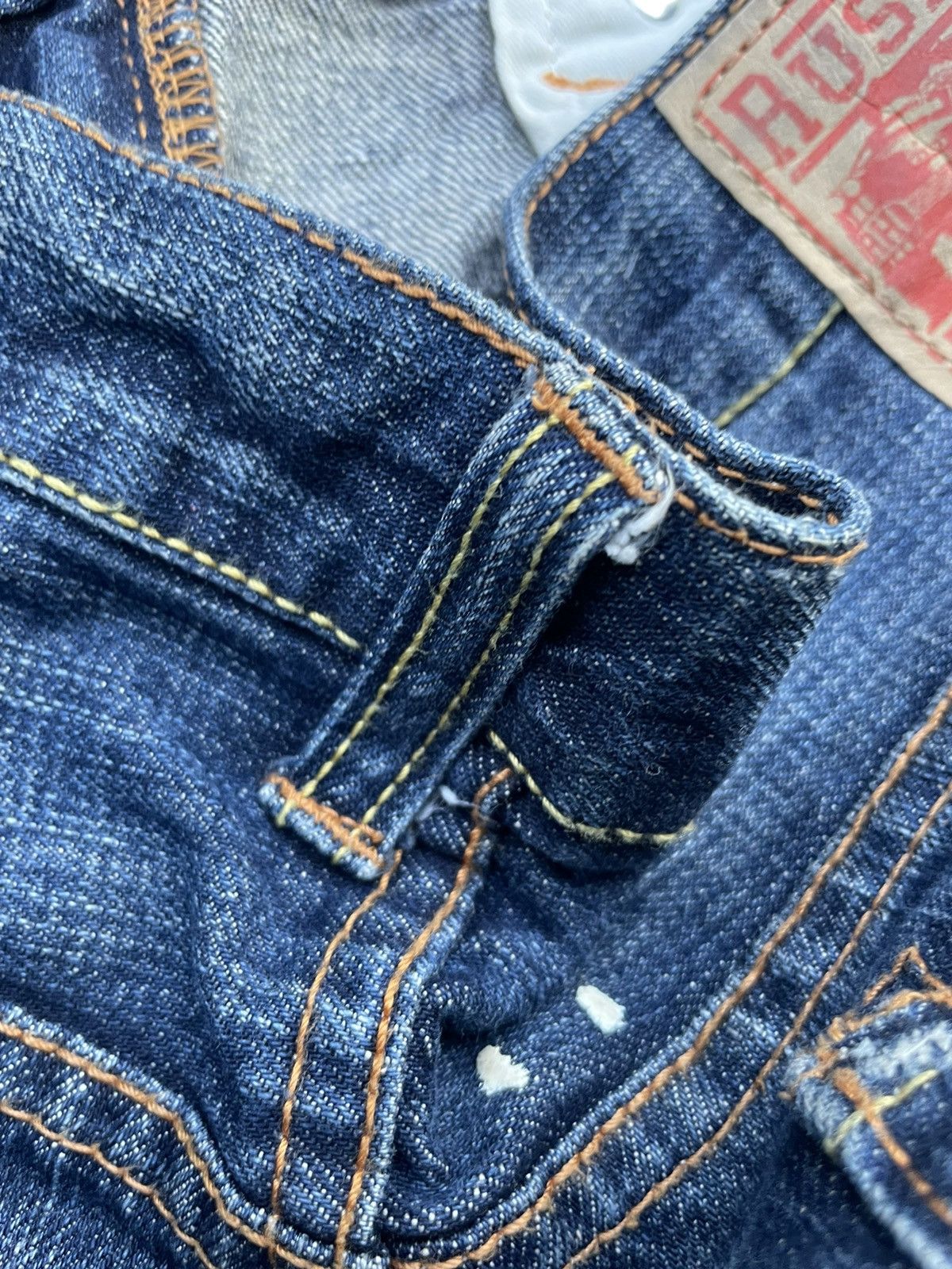 Japanese Brand Rush Hour Distresed Rework Denim Size US 33 - 13 Thumbnail