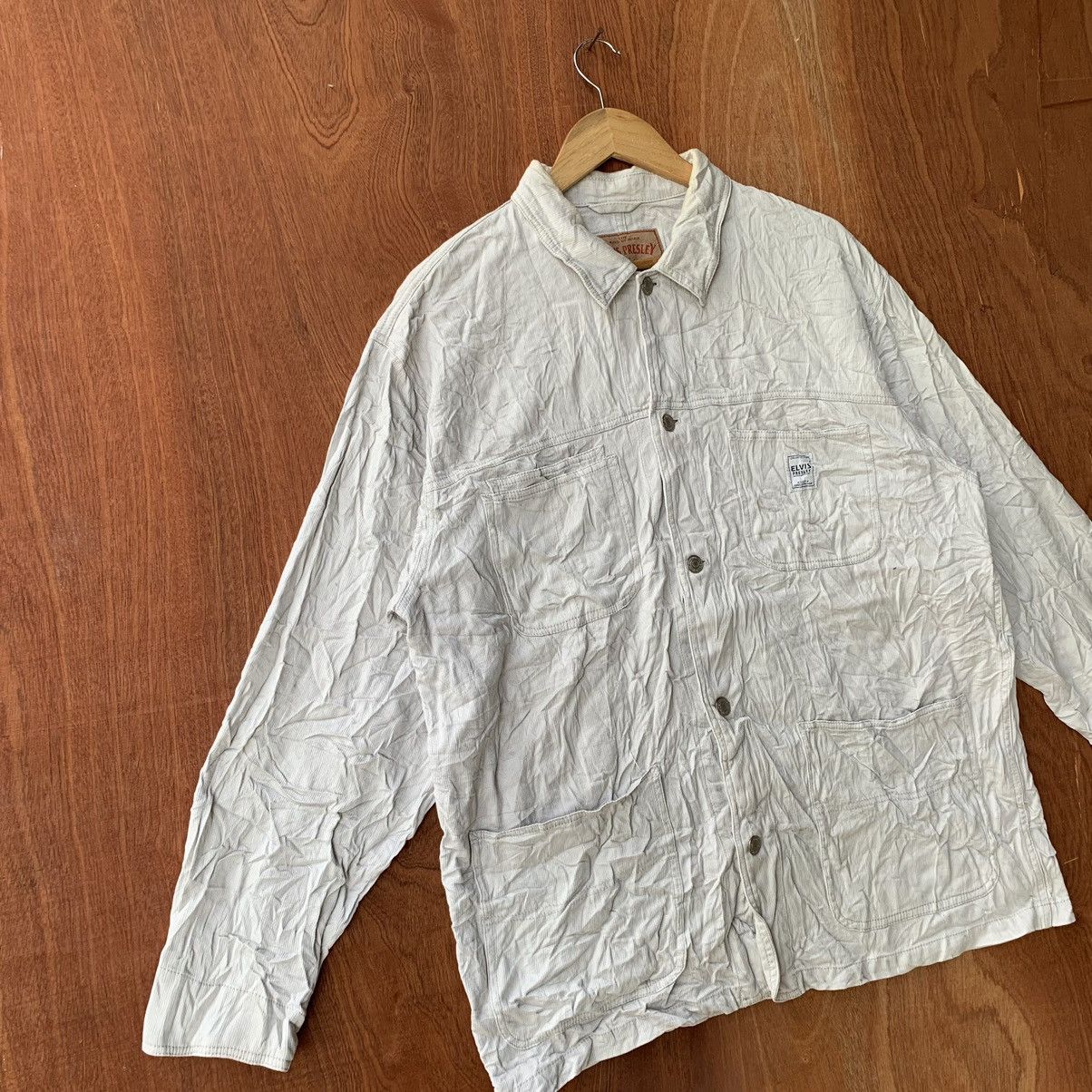 Vintage Vintage Elvis presley worker denim jacket button up Size US XL / EU 56 / 4 - 2 Thumbnail