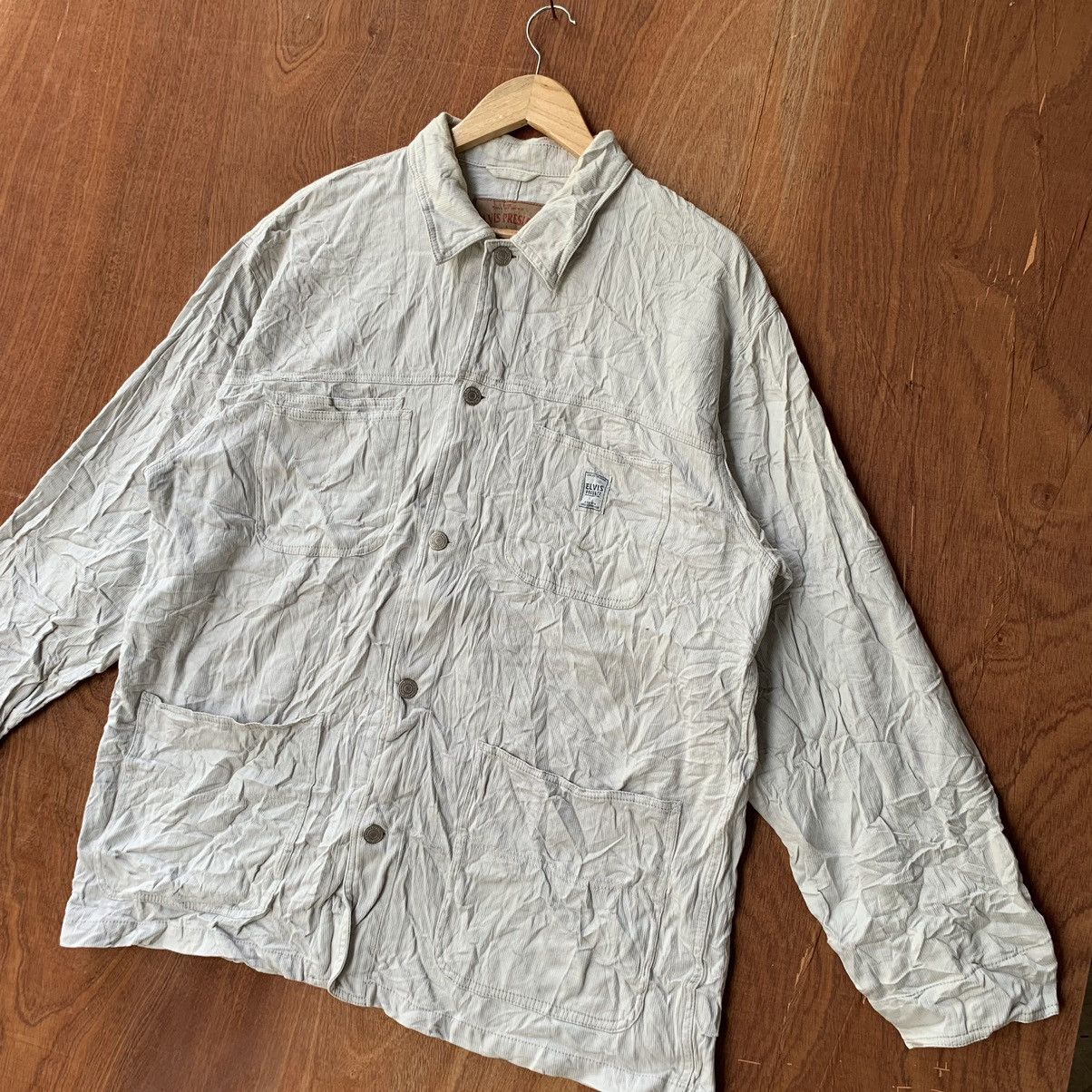 Vintage Vintage Elvis presley worker denim jacket button up Size US XL / EU 56 / 4 - 3 Thumbnail