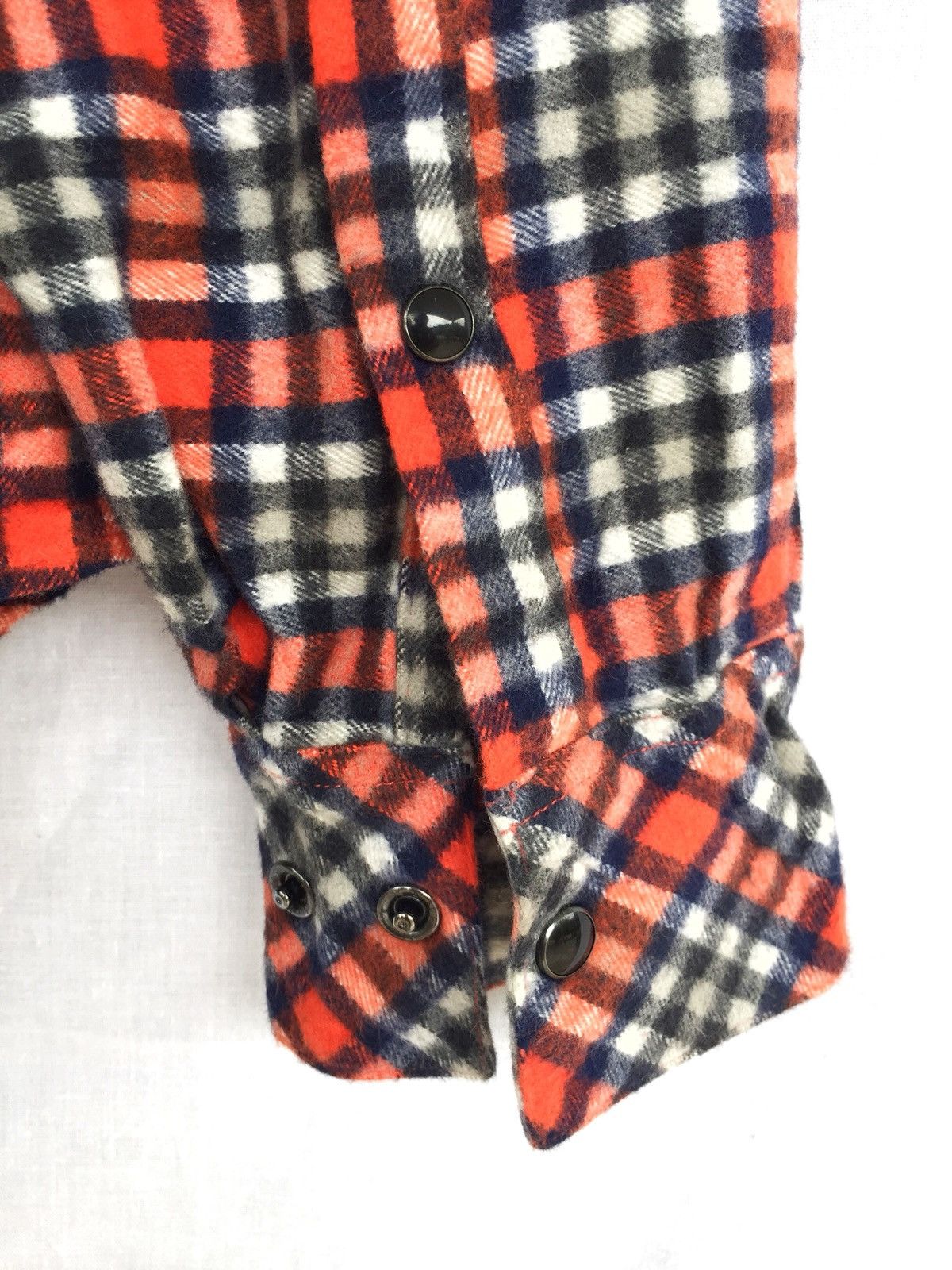 Black Barrett Multicolor Check Western Snap Button Flannel Shirt Size US S / EU 44-46 / 1 - 4 Thumbnail