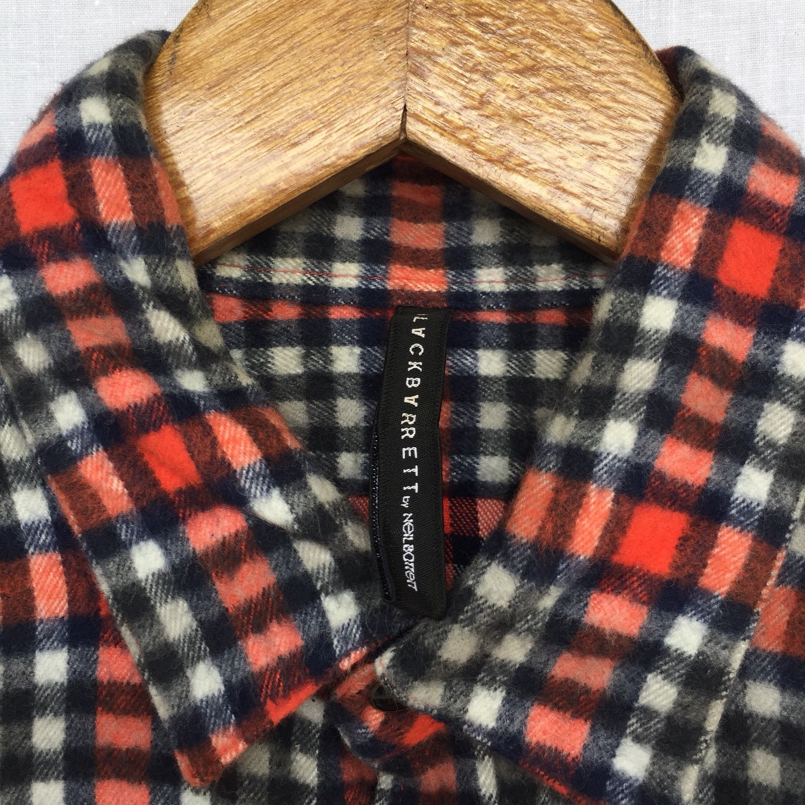 Black Barrett Multicolor Check Western Snap Button Flannel Shirt Size US S / EU 44-46 / 1 - 5 Thumbnail