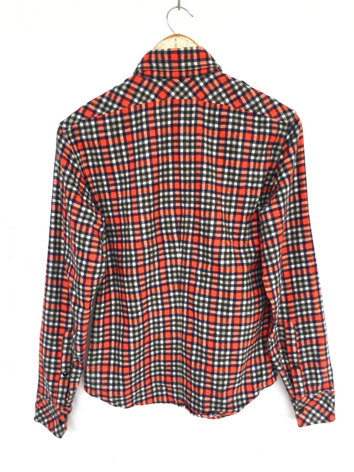 Black Barrett Multicolor Check Western Snap Button Flannel Shirt Size US S / EU 44-46 / 1 - 3 Thumbnail