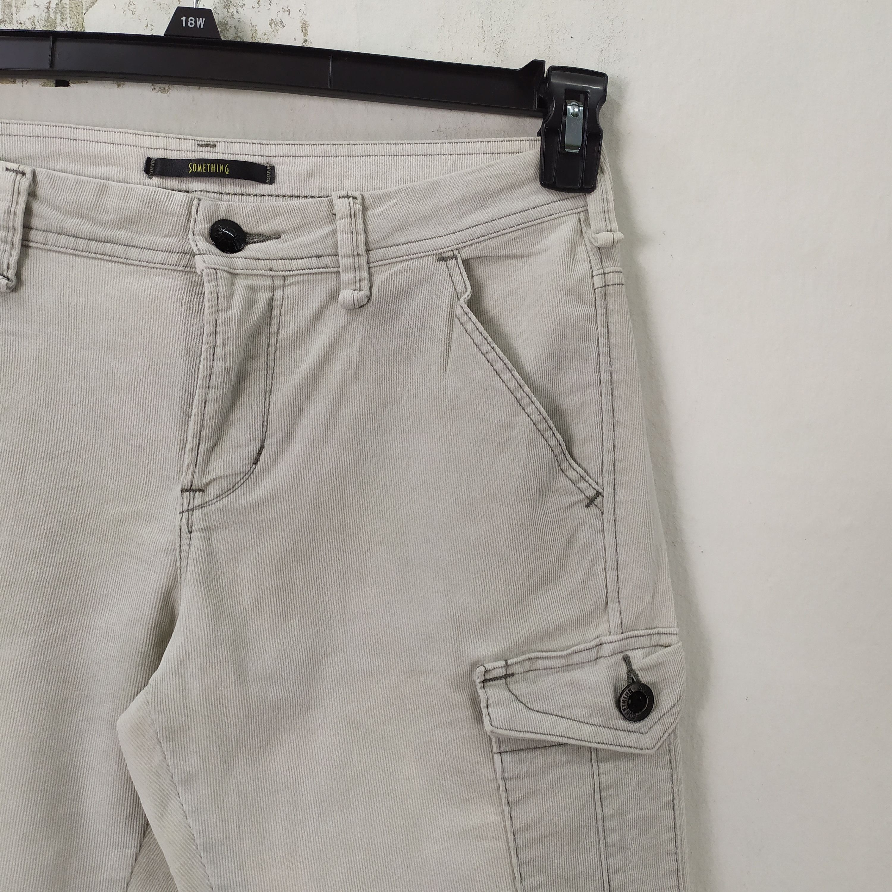 Japanese Brand × Vintage SOMETHING FADED White CARGO PANTS/TACTICAL PANTS Size US 29 - 2 Thumbnail