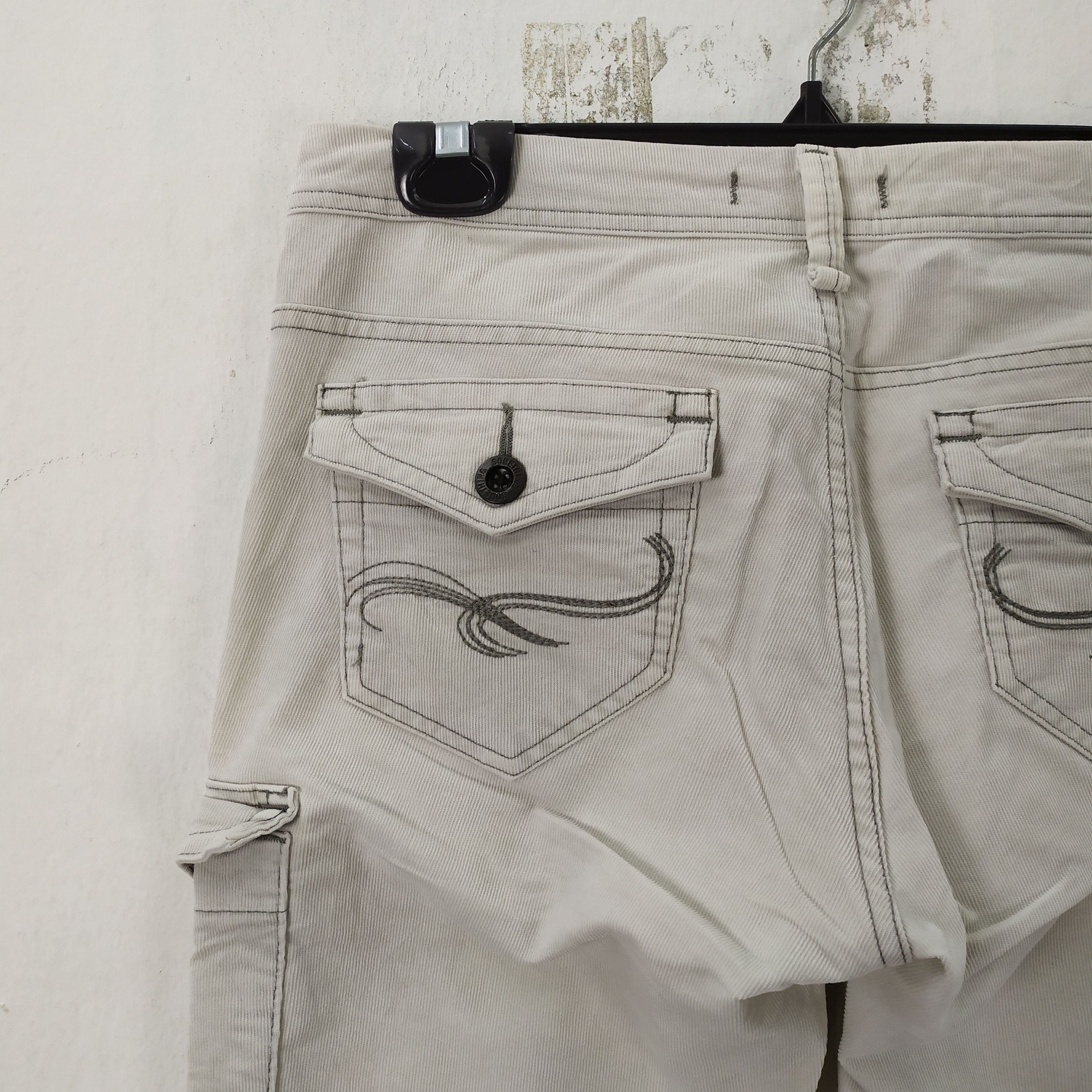 Japanese Brand × Vintage SOMETHING FADED White CARGO PANTS/TACTICAL PANTS Size US 29 - 11 Thumbnail