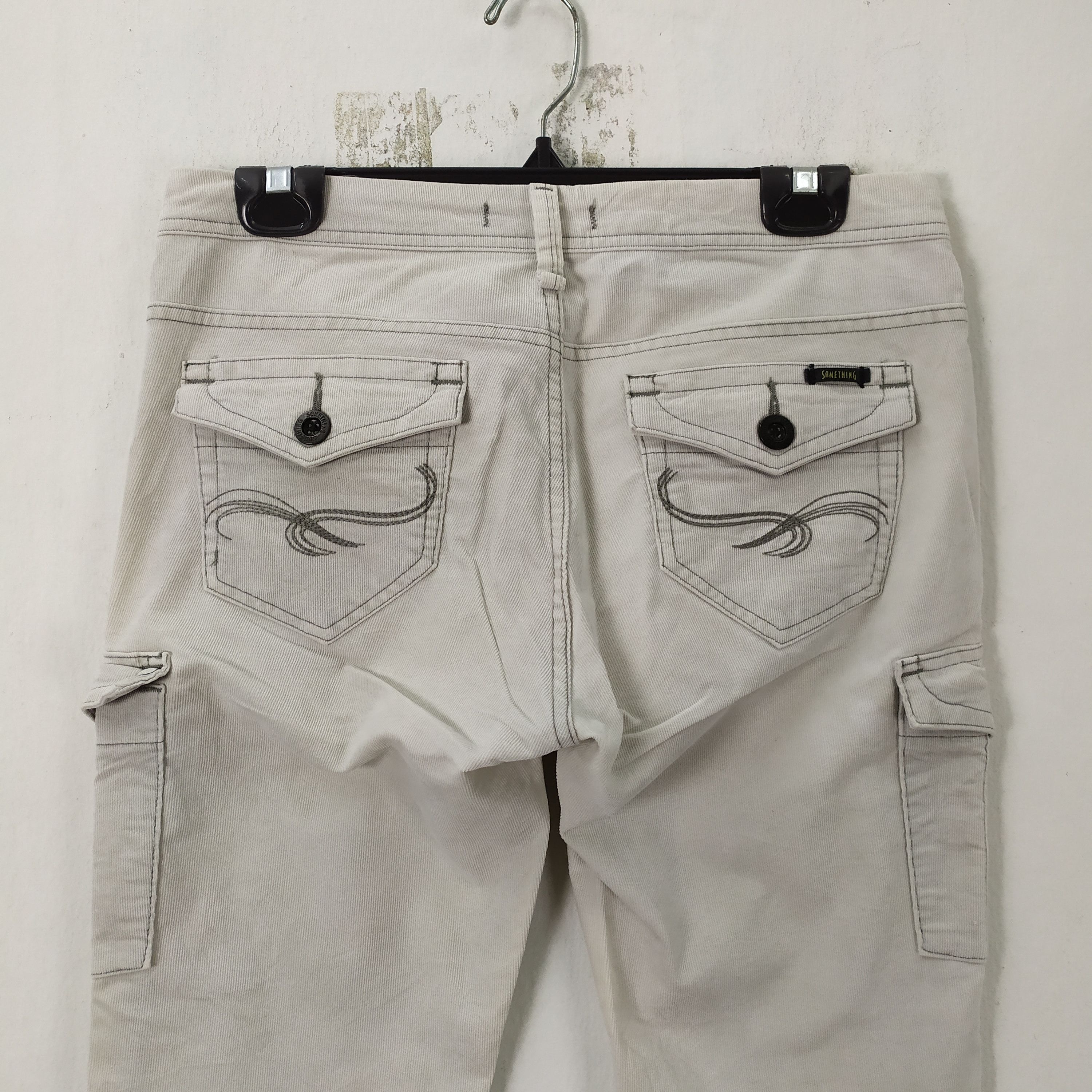 Japanese Brand × Vintage SOMETHING FADED White CARGO PANTS/TACTICAL PANTS Size US 29 - 12 Thumbnail