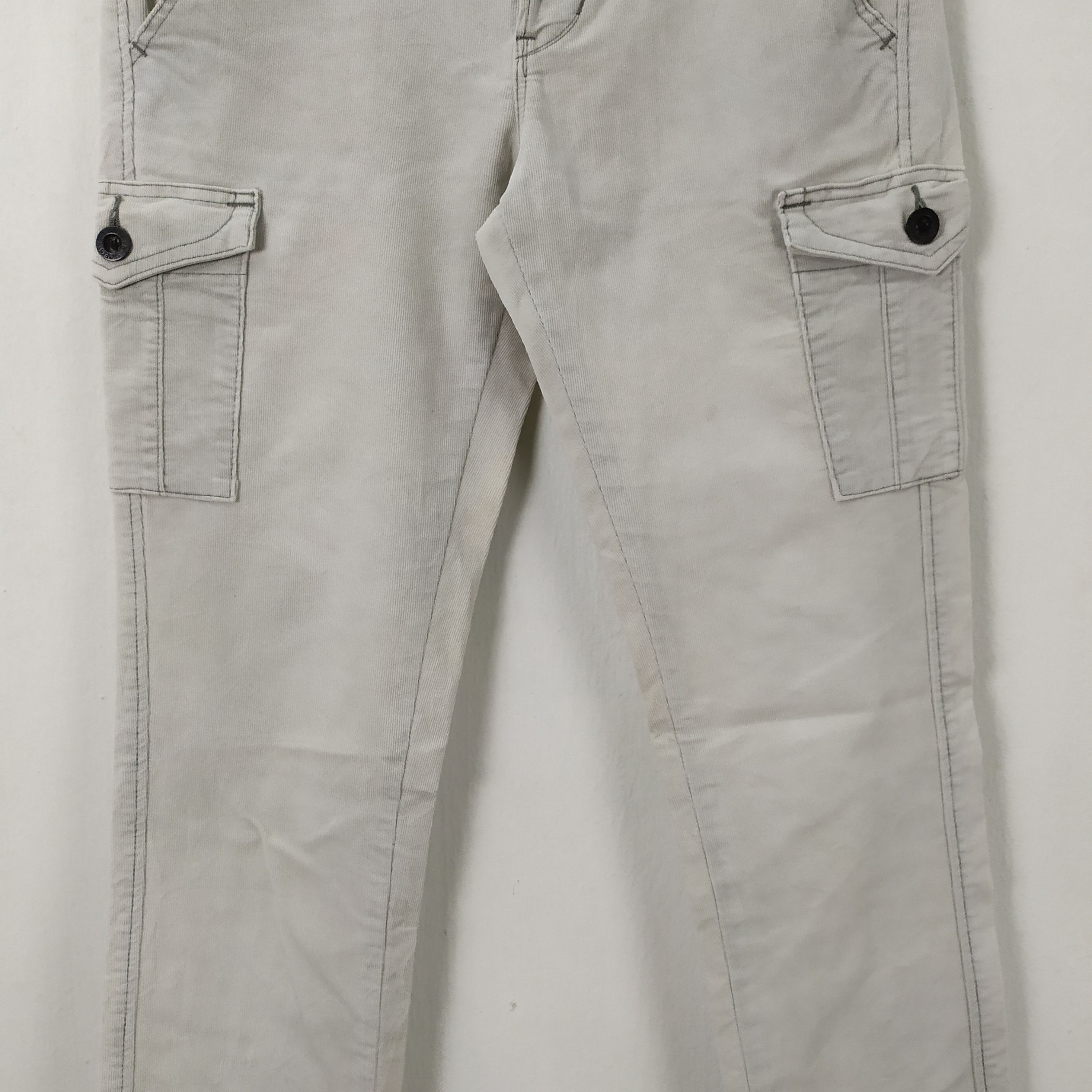 Japanese Brand × Vintage SOMETHING FADED White CARGO PANTS/TACTICAL PANTS Size US 29 - 6 Thumbnail